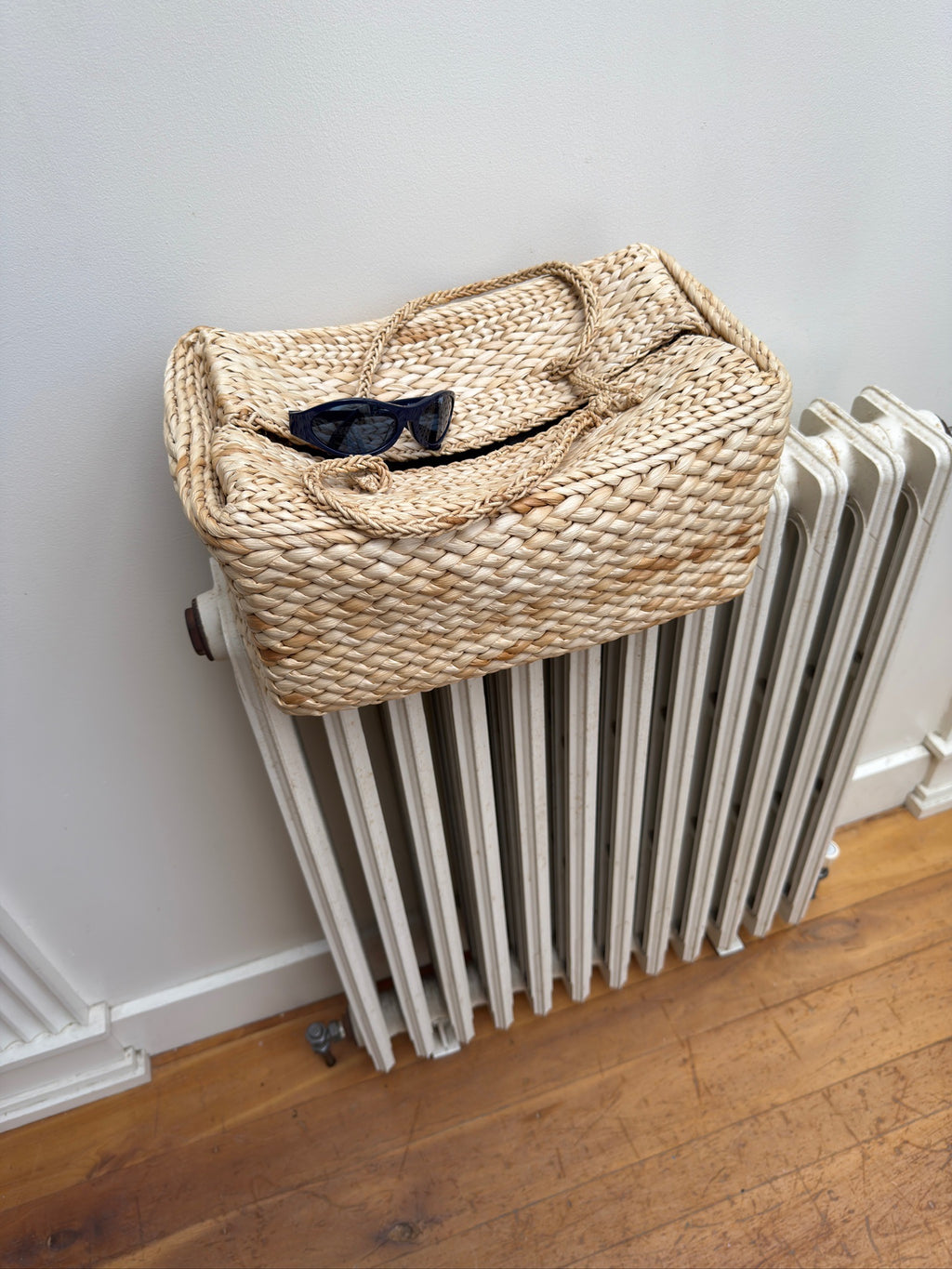 Rectangle Woven Box Basket - Natural