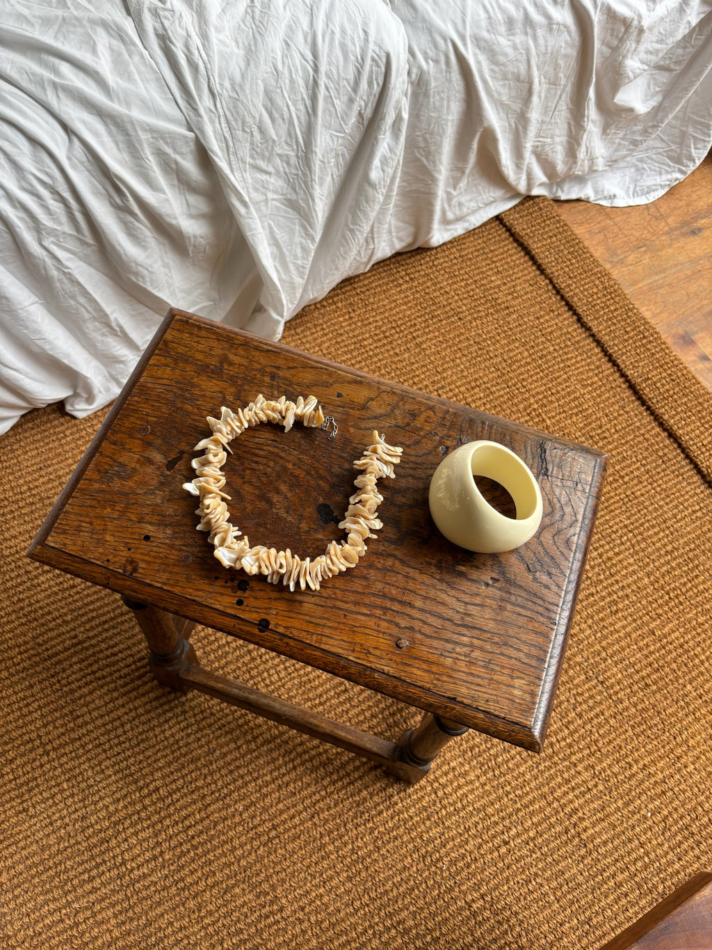 XXL Chunky Bangle - Cream