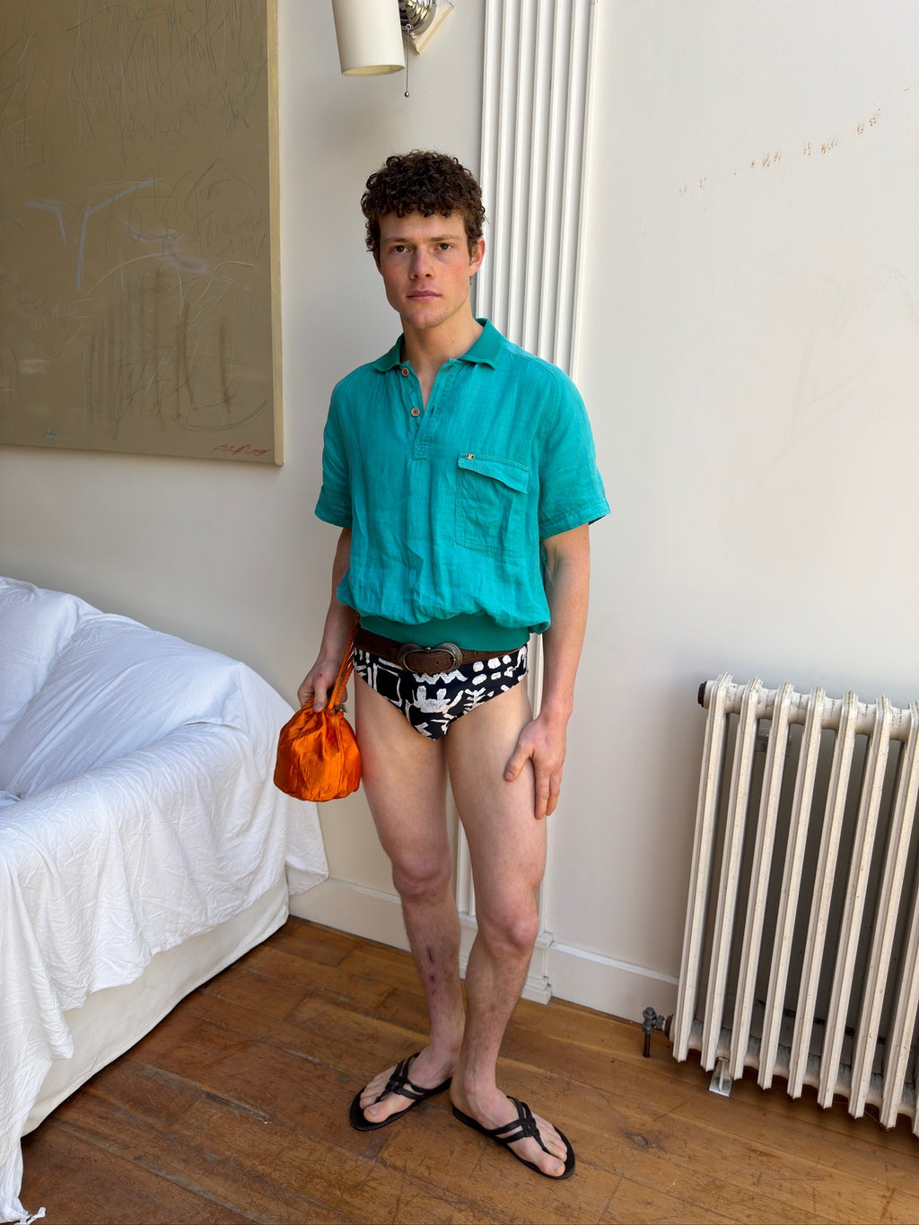 Umburto Valliti Polo - Teal