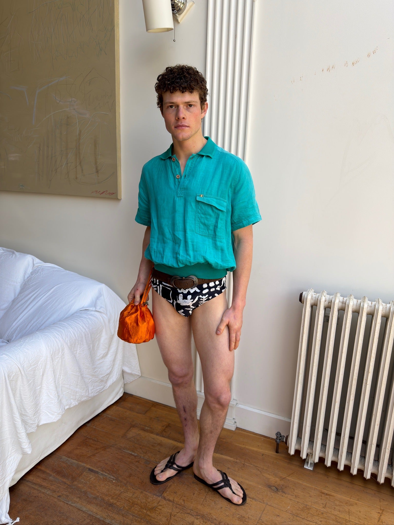 Umburto Valliti Polo - Teal