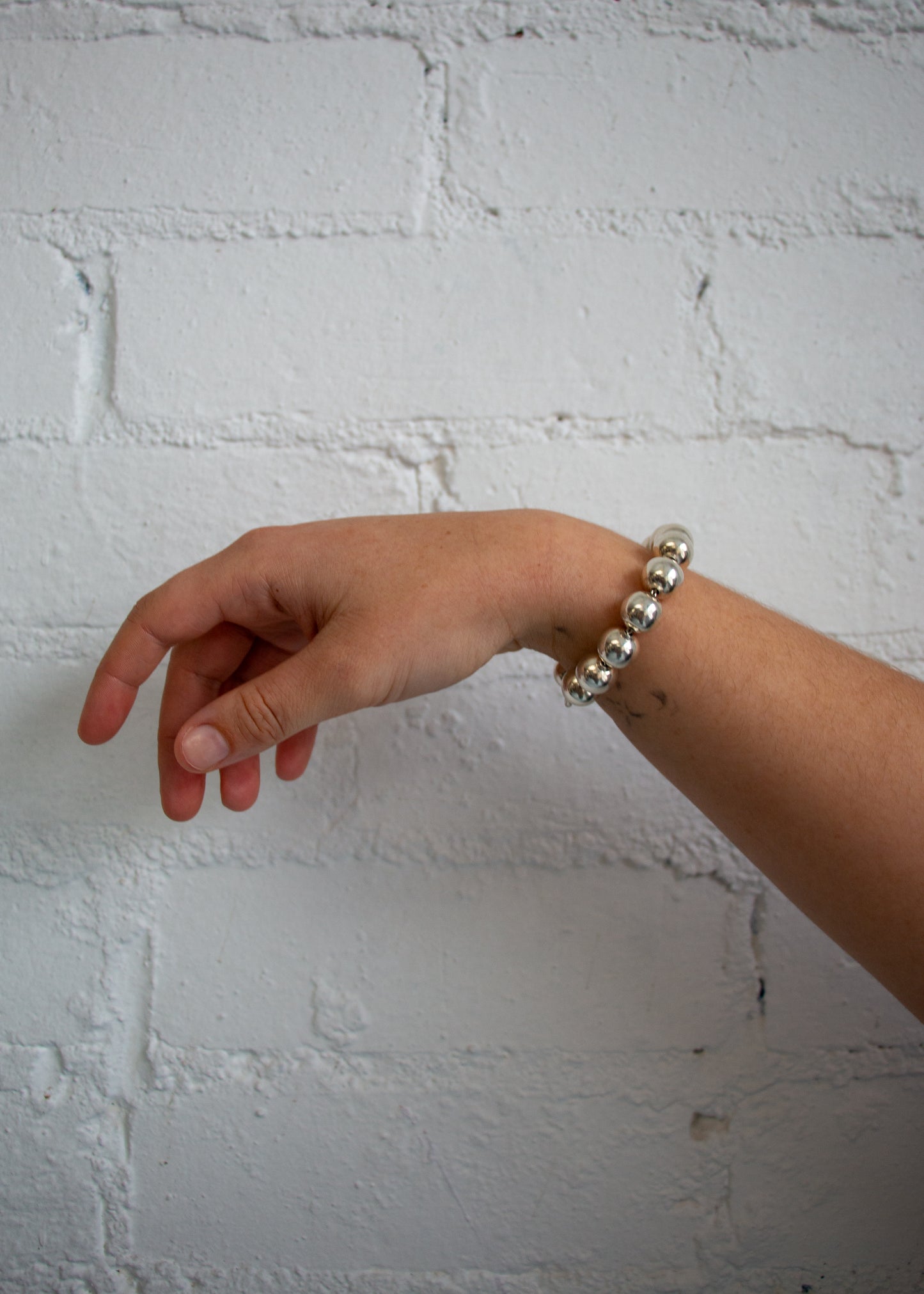 Beaded Bracelet - Silver