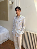 Etro Button Down - Beige/Blue Stripe