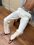 Hugo Boss Linen Pant - White