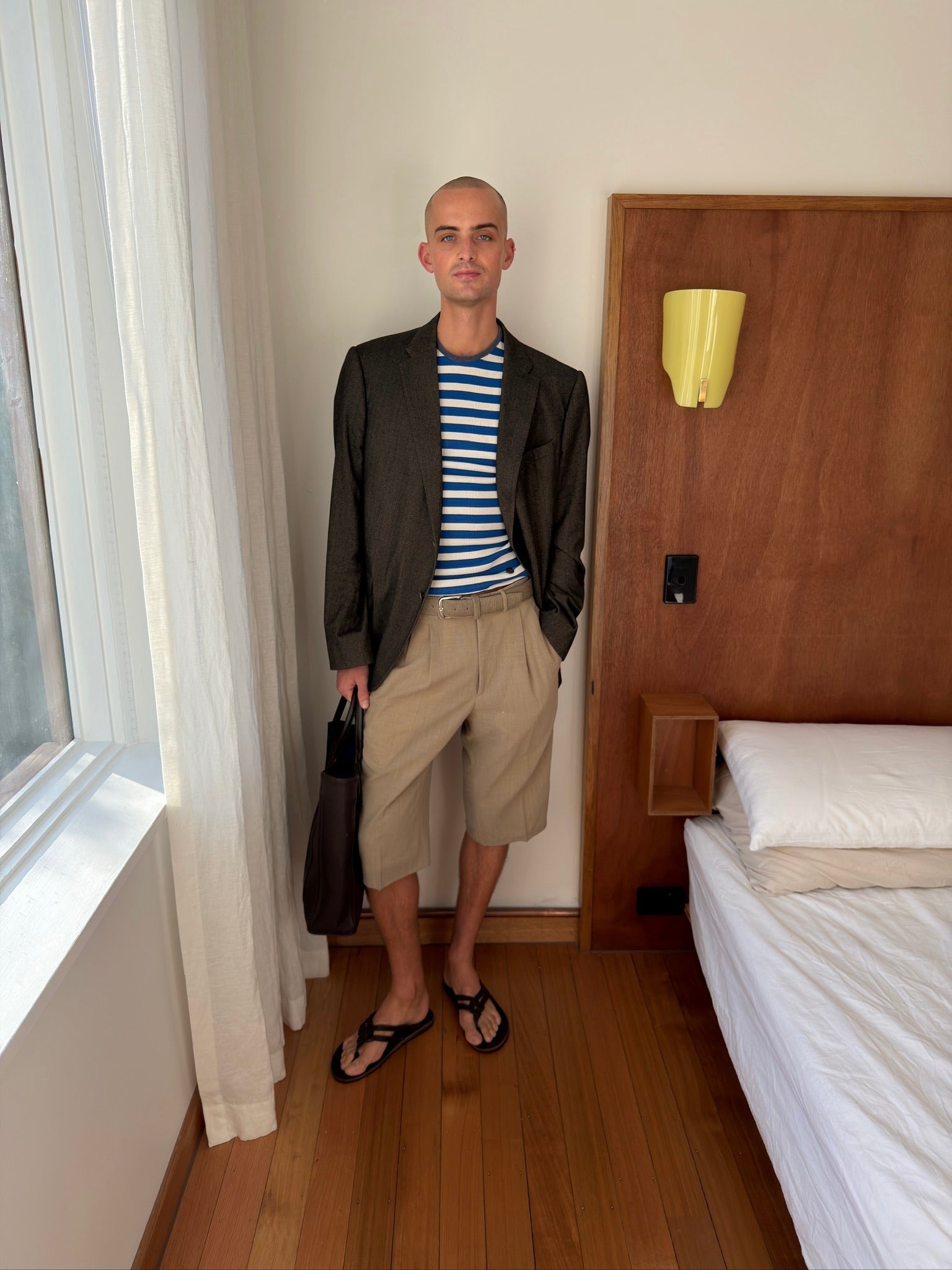 Baur Pony Hair Belt - Grey