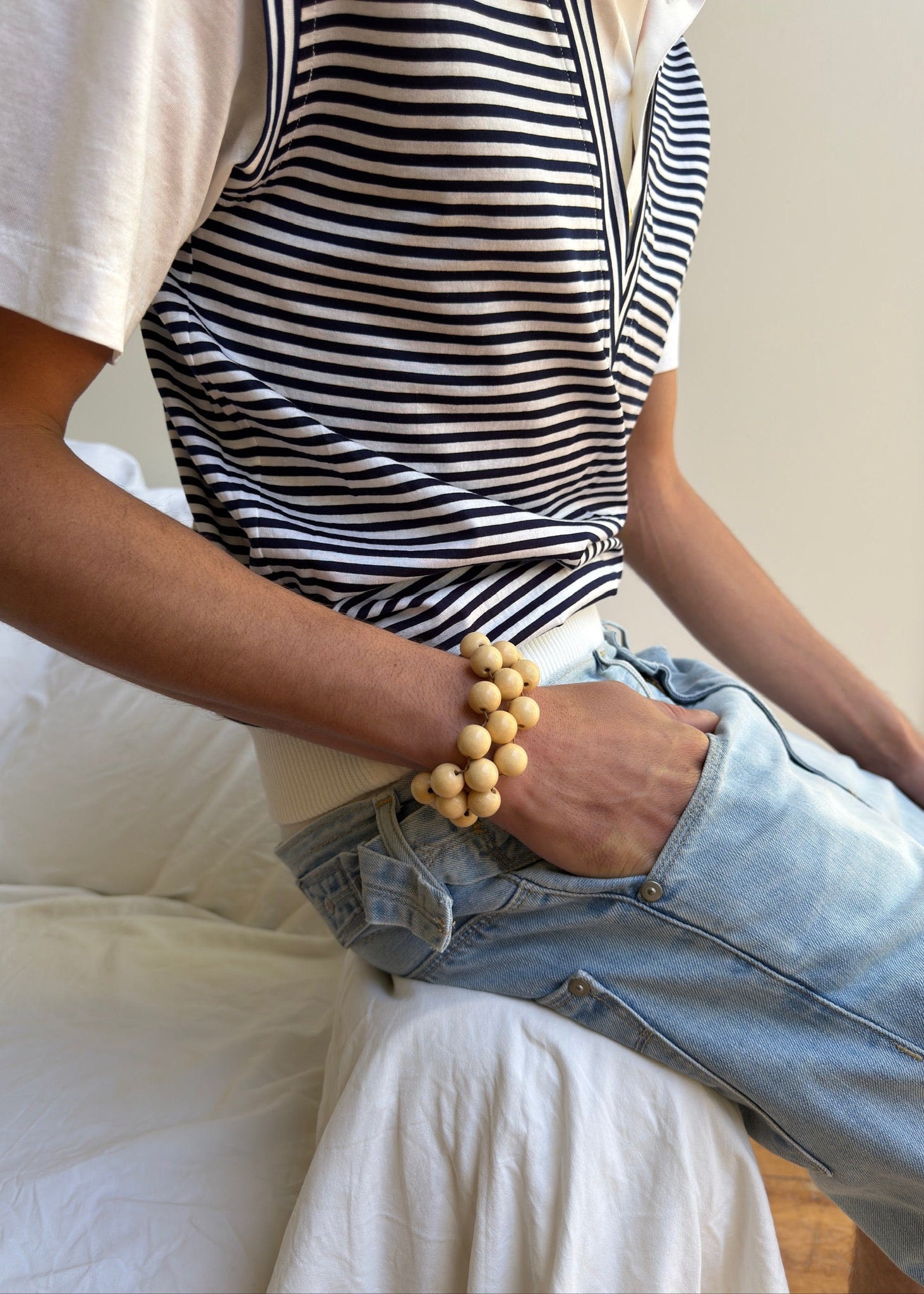 Talina Mori Big Bracelet - Natural