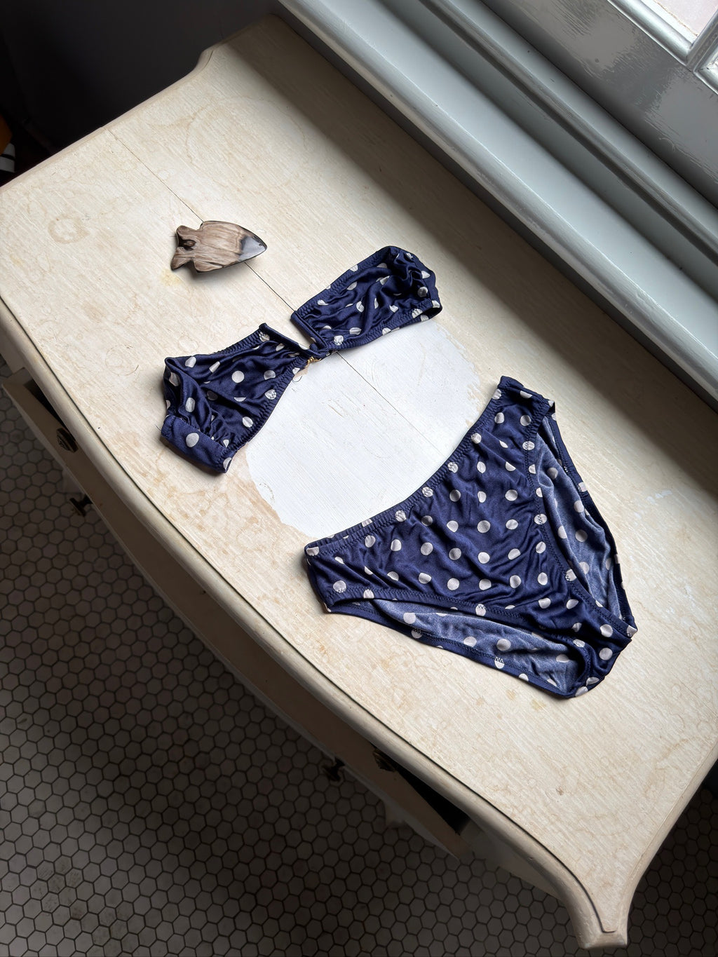 Vestro Bikini - Blue/White Polka