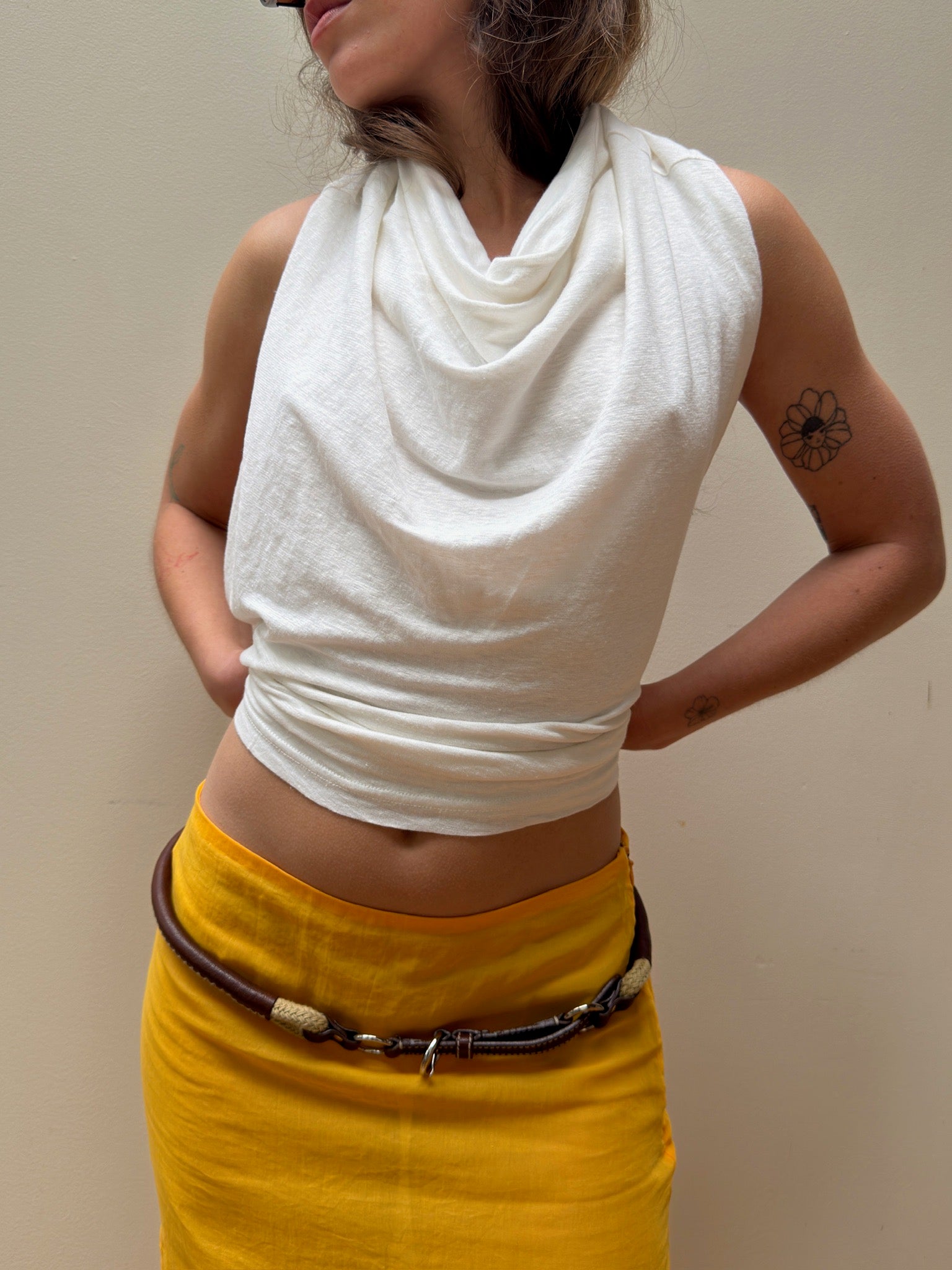 Regina Pyo Sheer Skirt - Tangerine