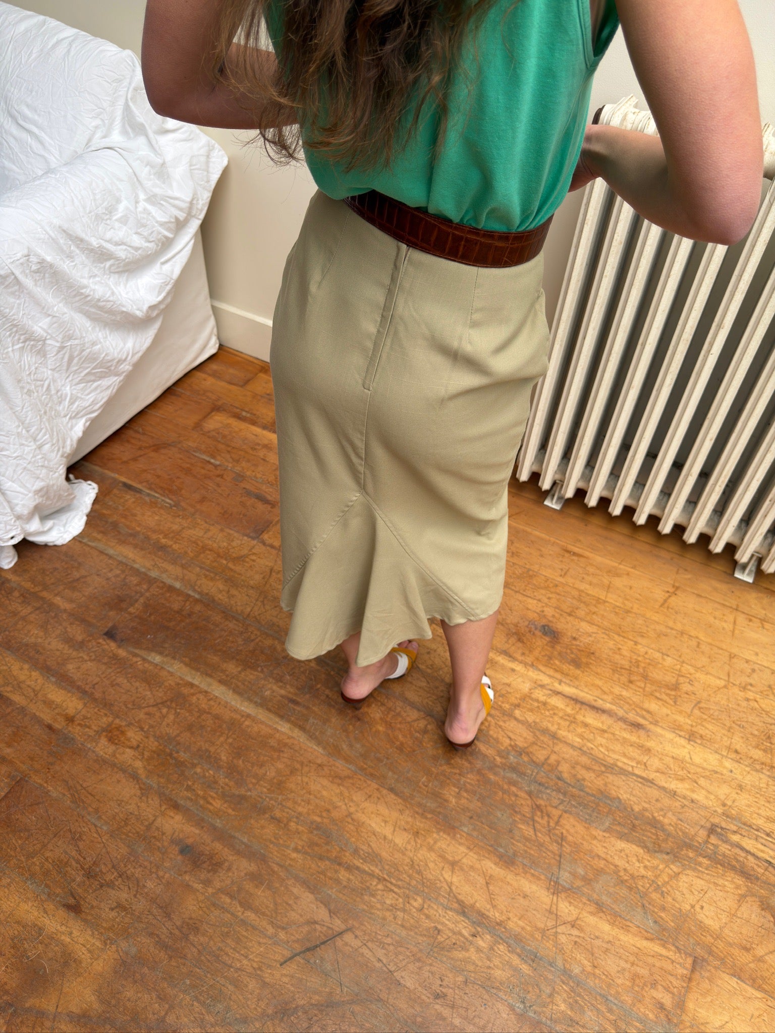Tres Bon Pencil Skirt - Khaki