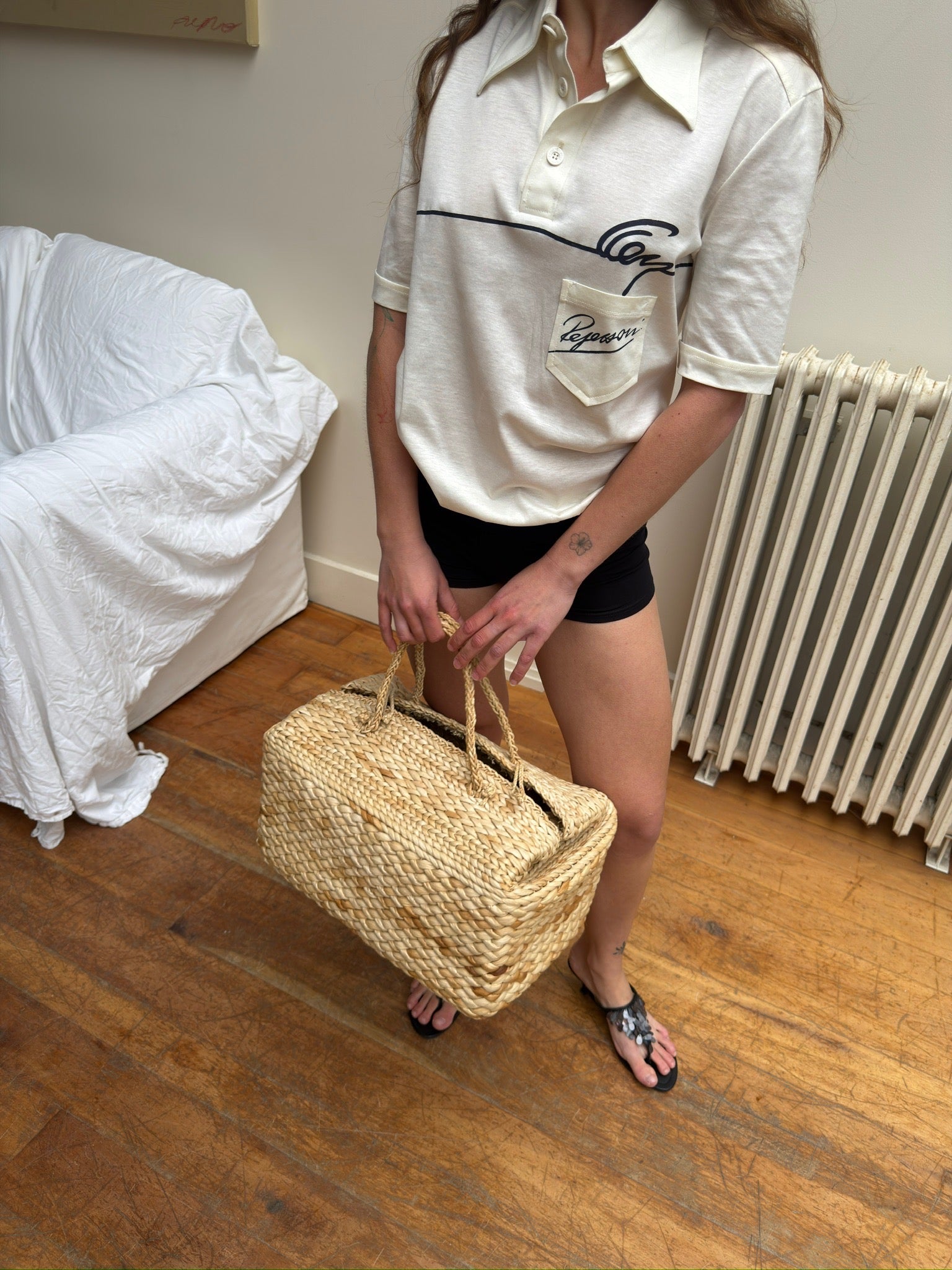 Rectangle Woven Box Basket - Natural