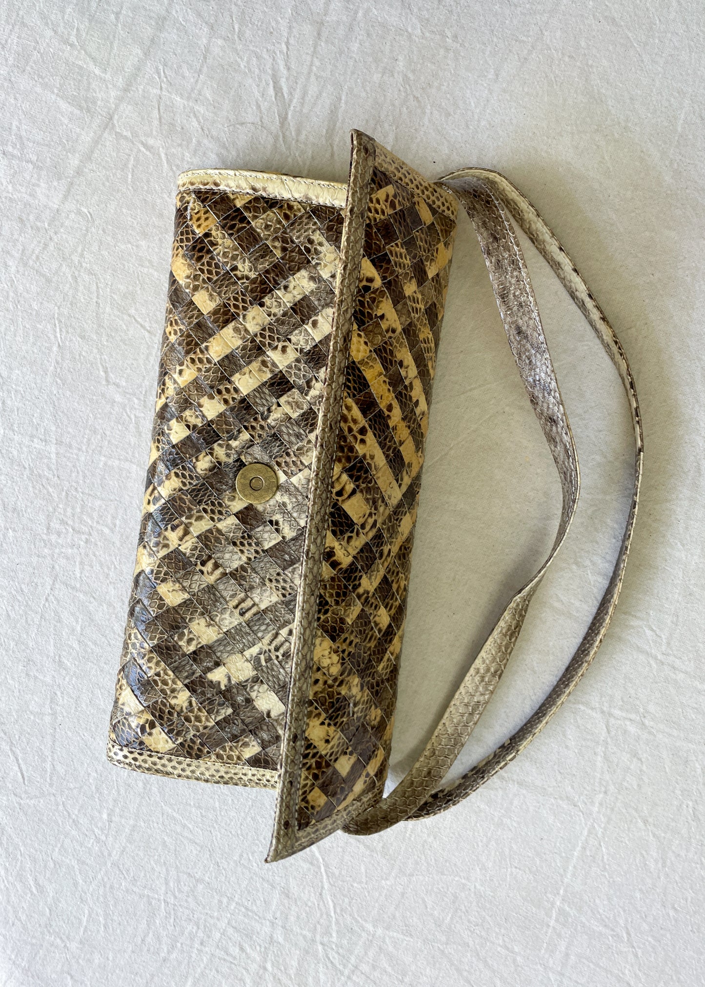 Woven Python Mini Bag