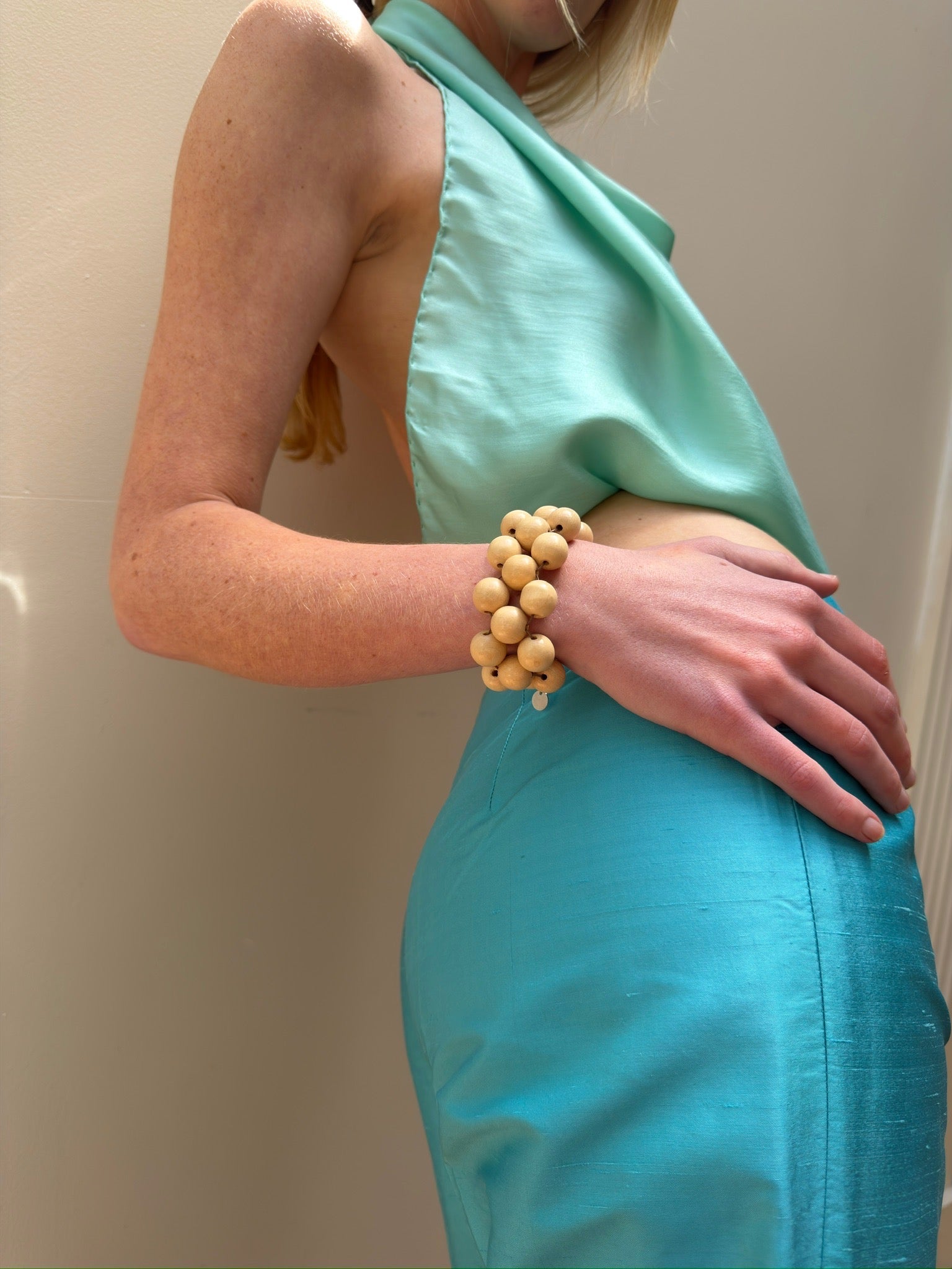 Silk Square Scarf - Turquoise