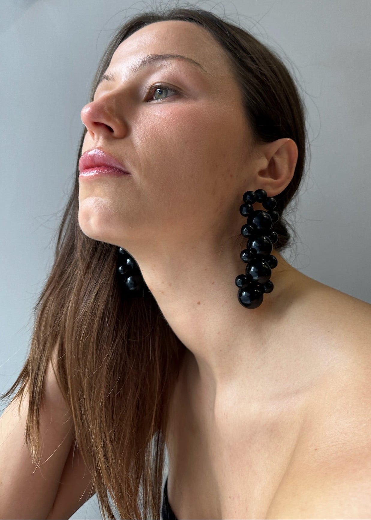 Talina Bombyx Earrings - Black