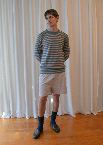 vintage striped knit. front.