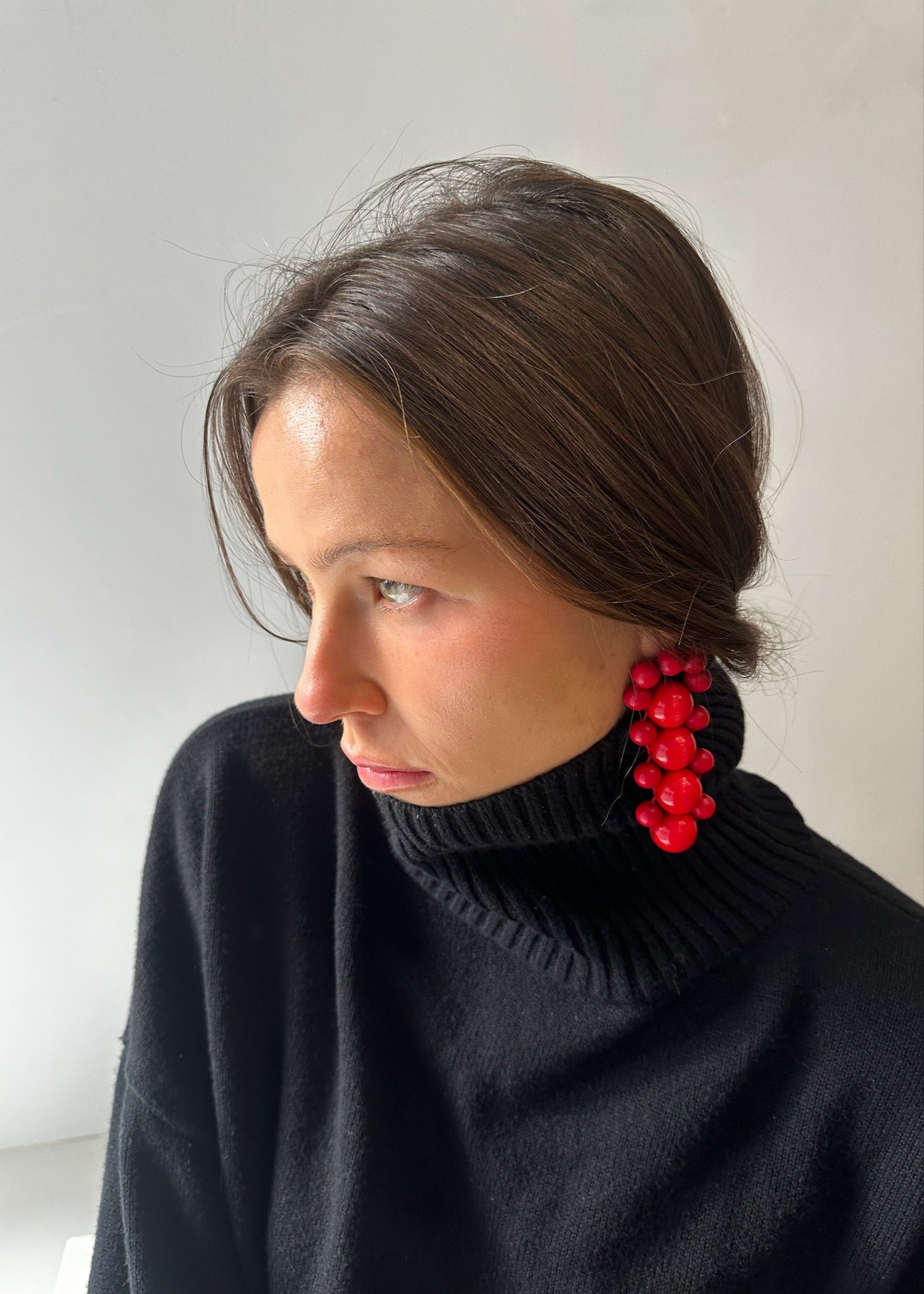 Talina Bombyx Earrings - Red