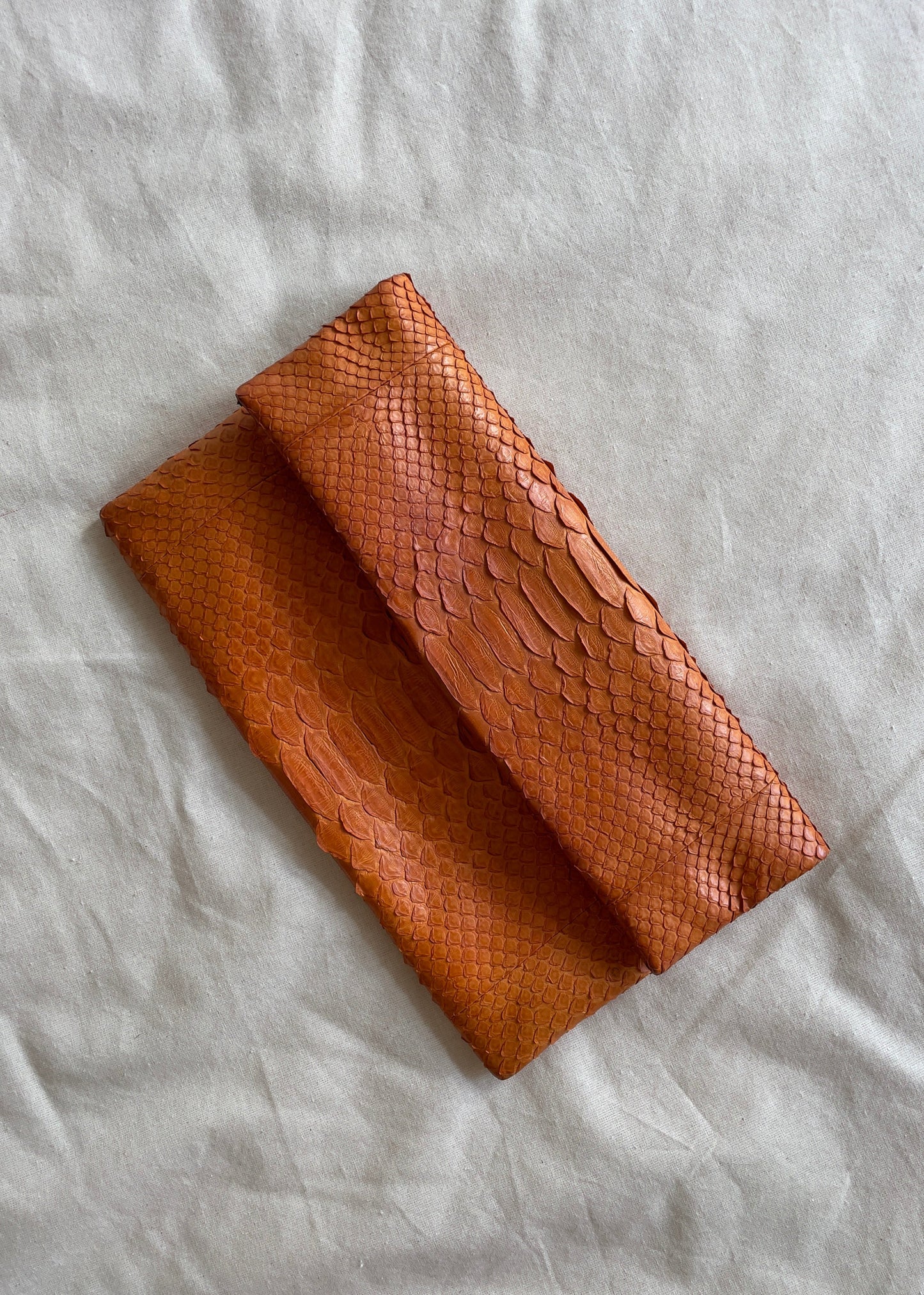 Python Clutch - Orange