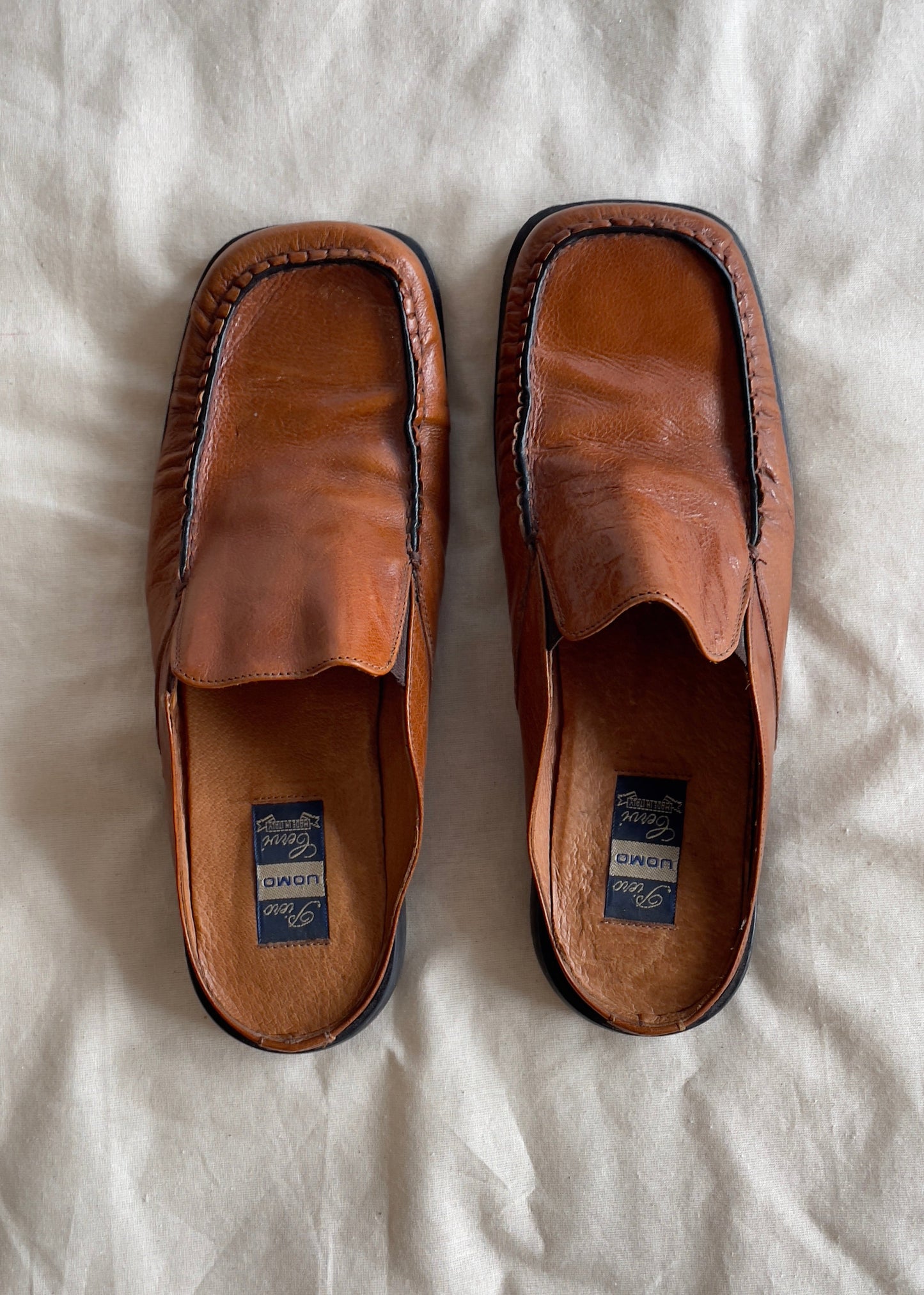 Uomo Loafer Mules - Brown