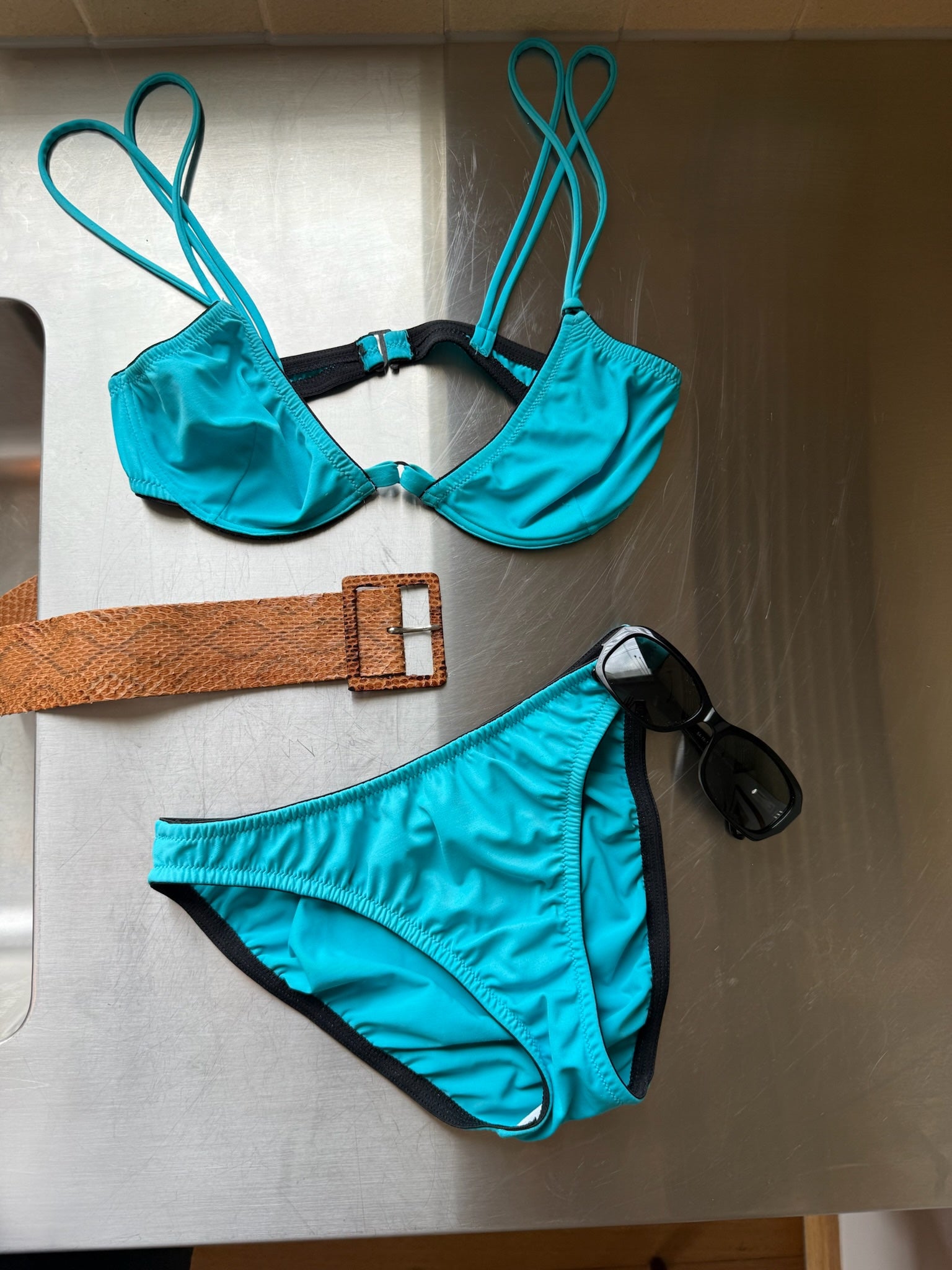 Dolce & Gabbana Mare Bikini - Teal/Black