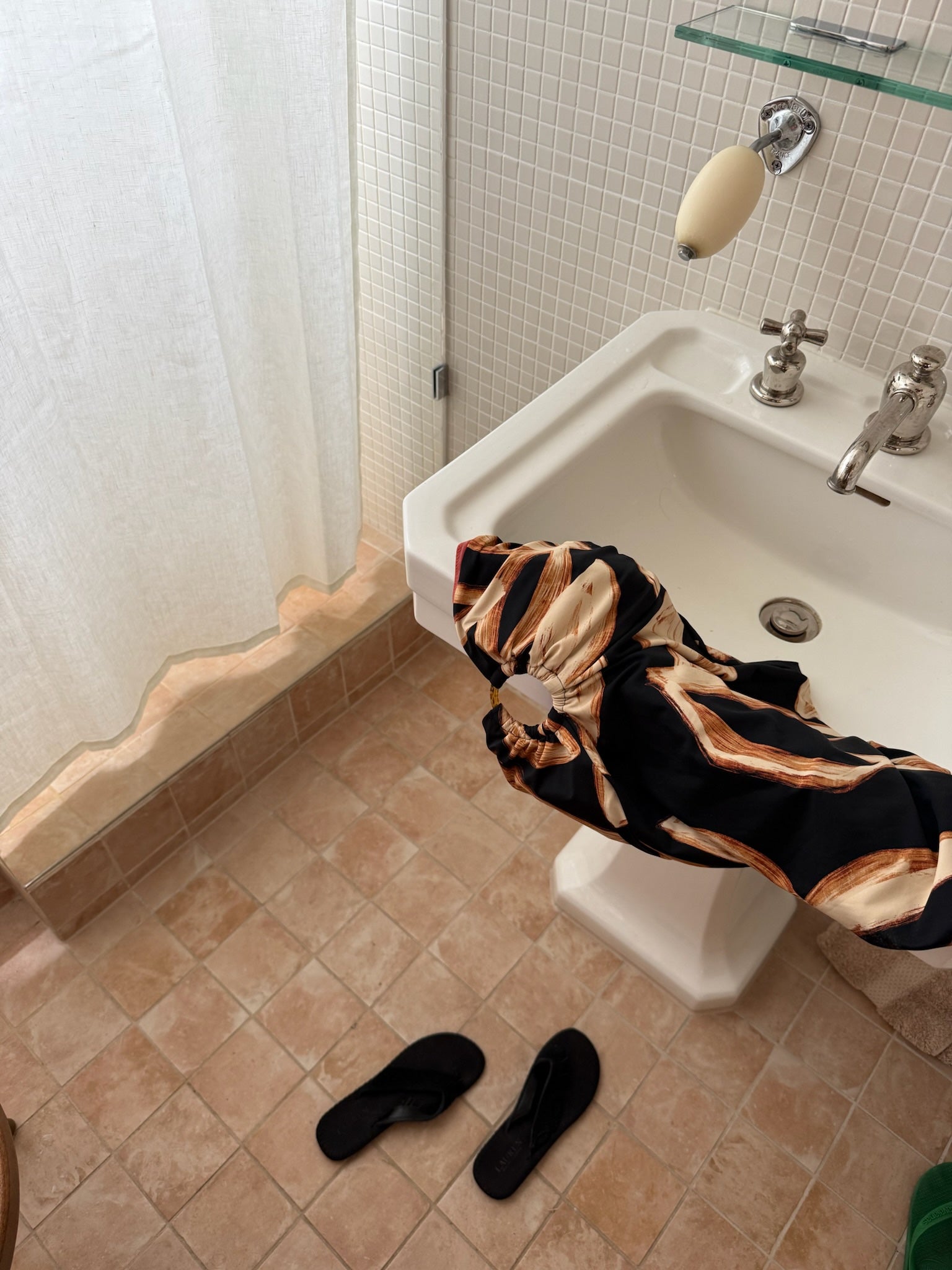 Ralph Lauren Tassel Flip Flops - Black