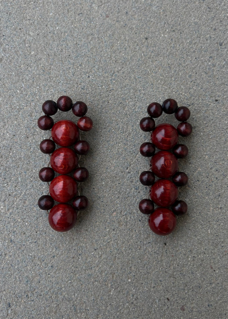 Talina Bombyx Earrings - Brown