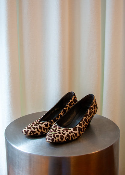 Vintage Beatrice Pumps - Leopard