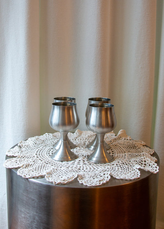 4 x Peuter Goblets - Silver