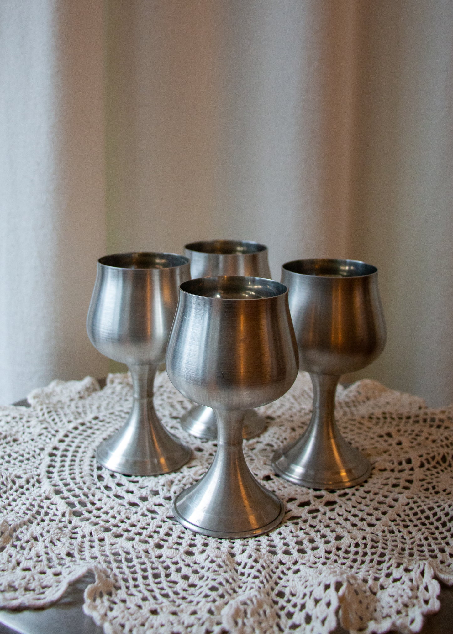 4 x Peuter Goblets - Silver