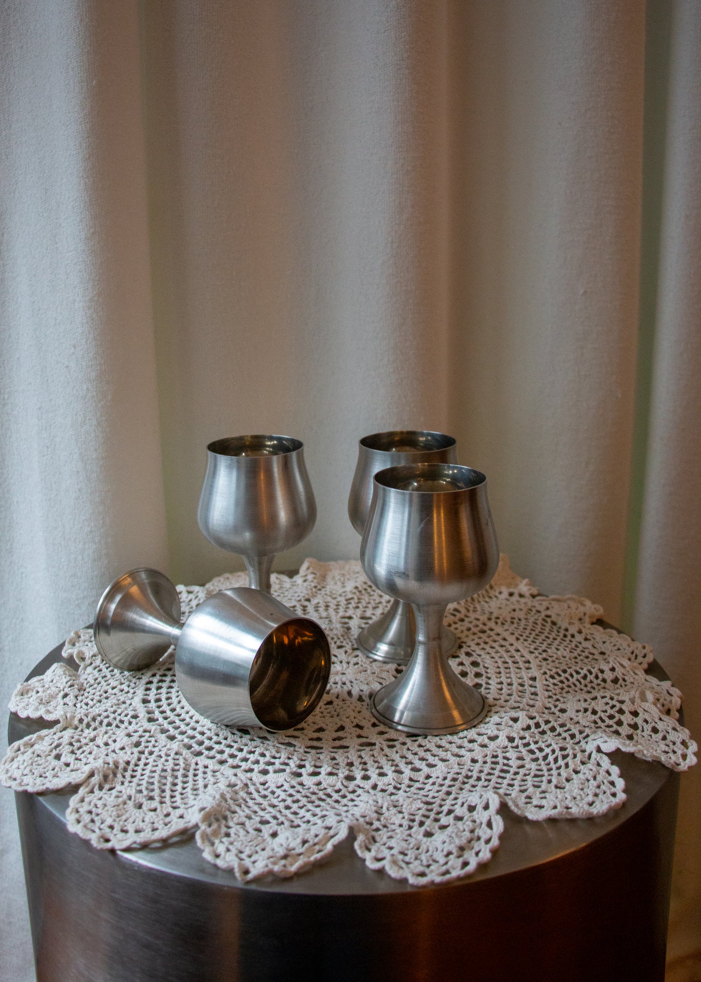 4 x Peuter Goblets - Silver