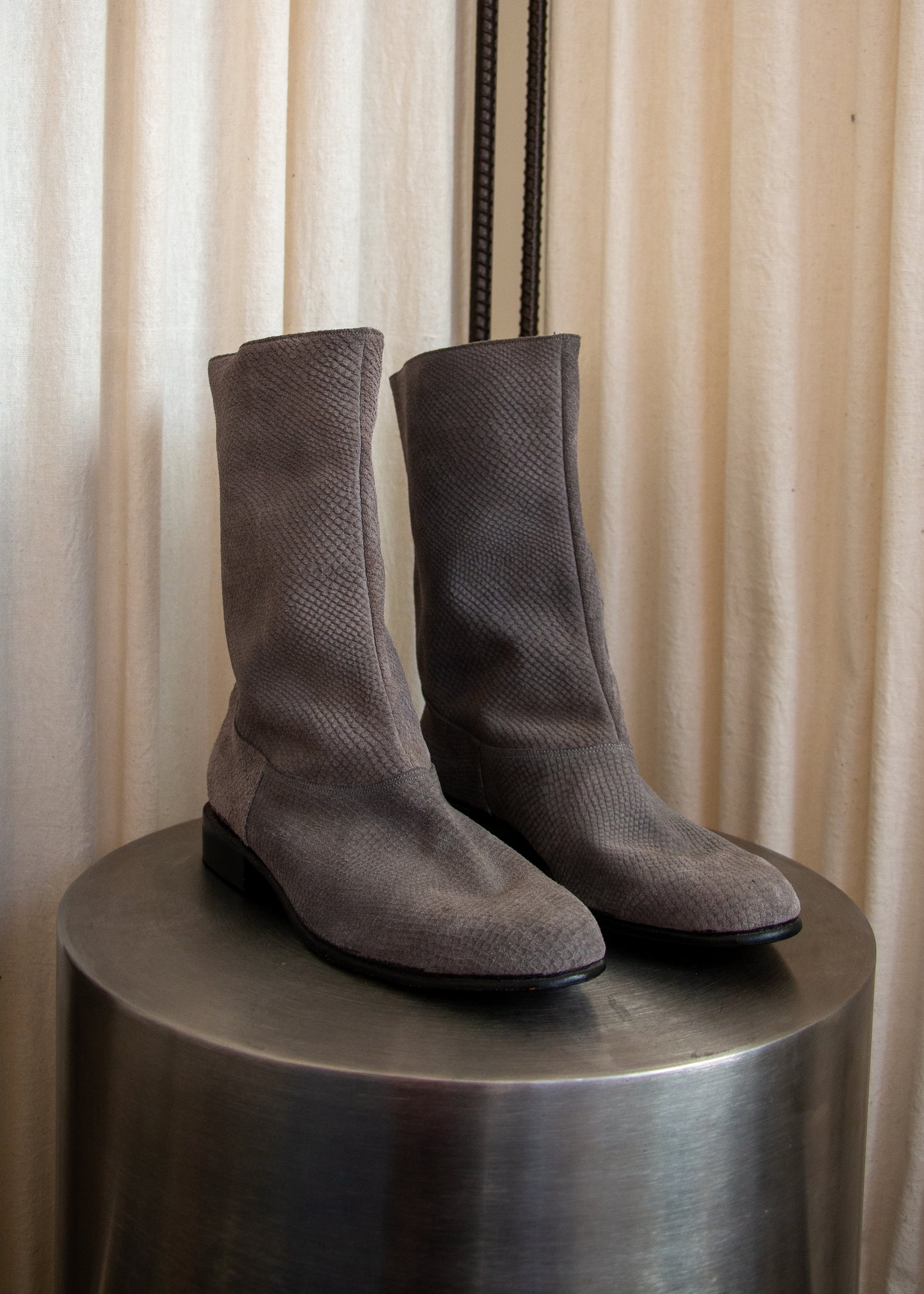 Slouchy Boots - Grey