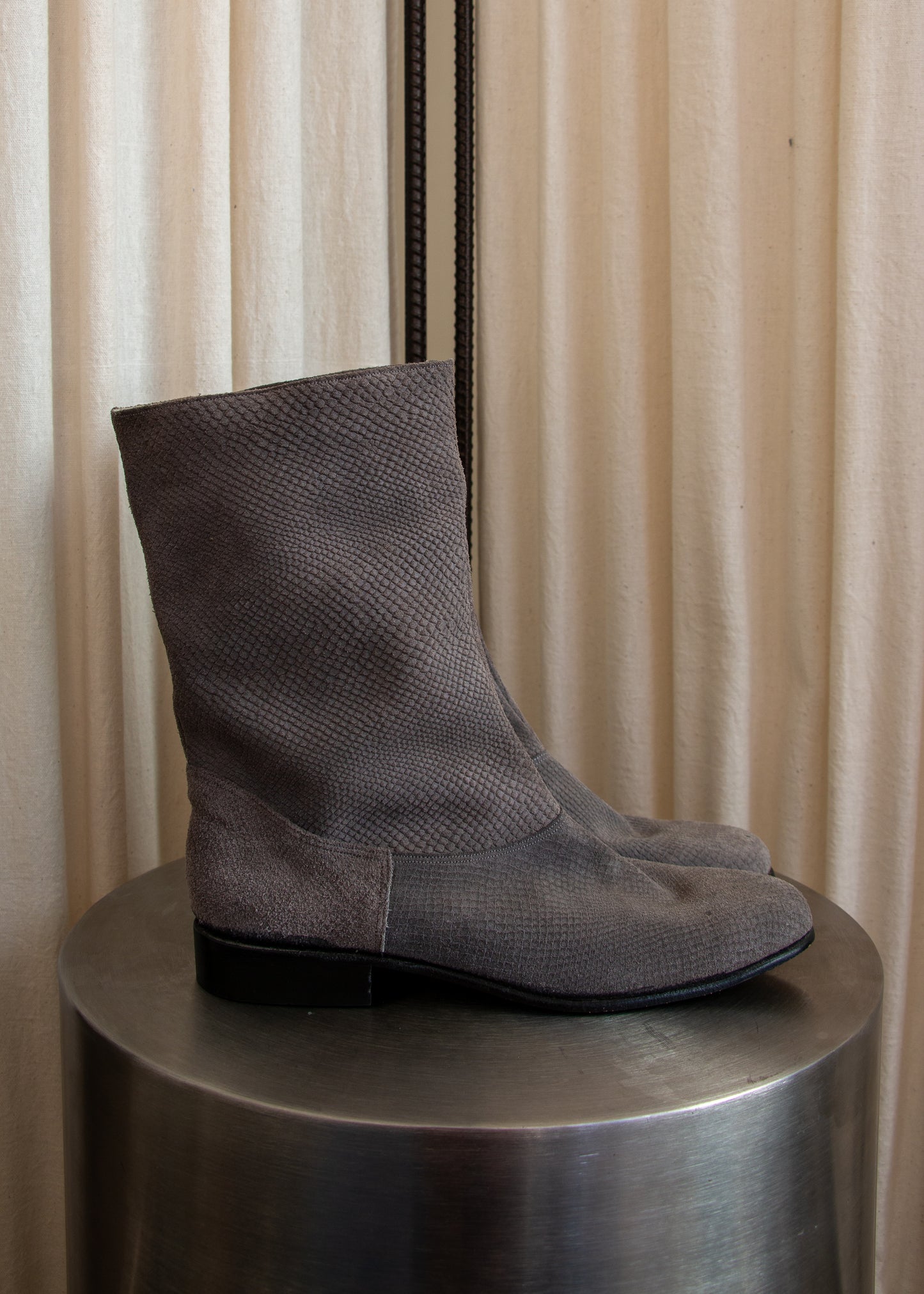 Slouchy Boots - Grey