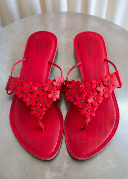 Bata Flip Flops - Red