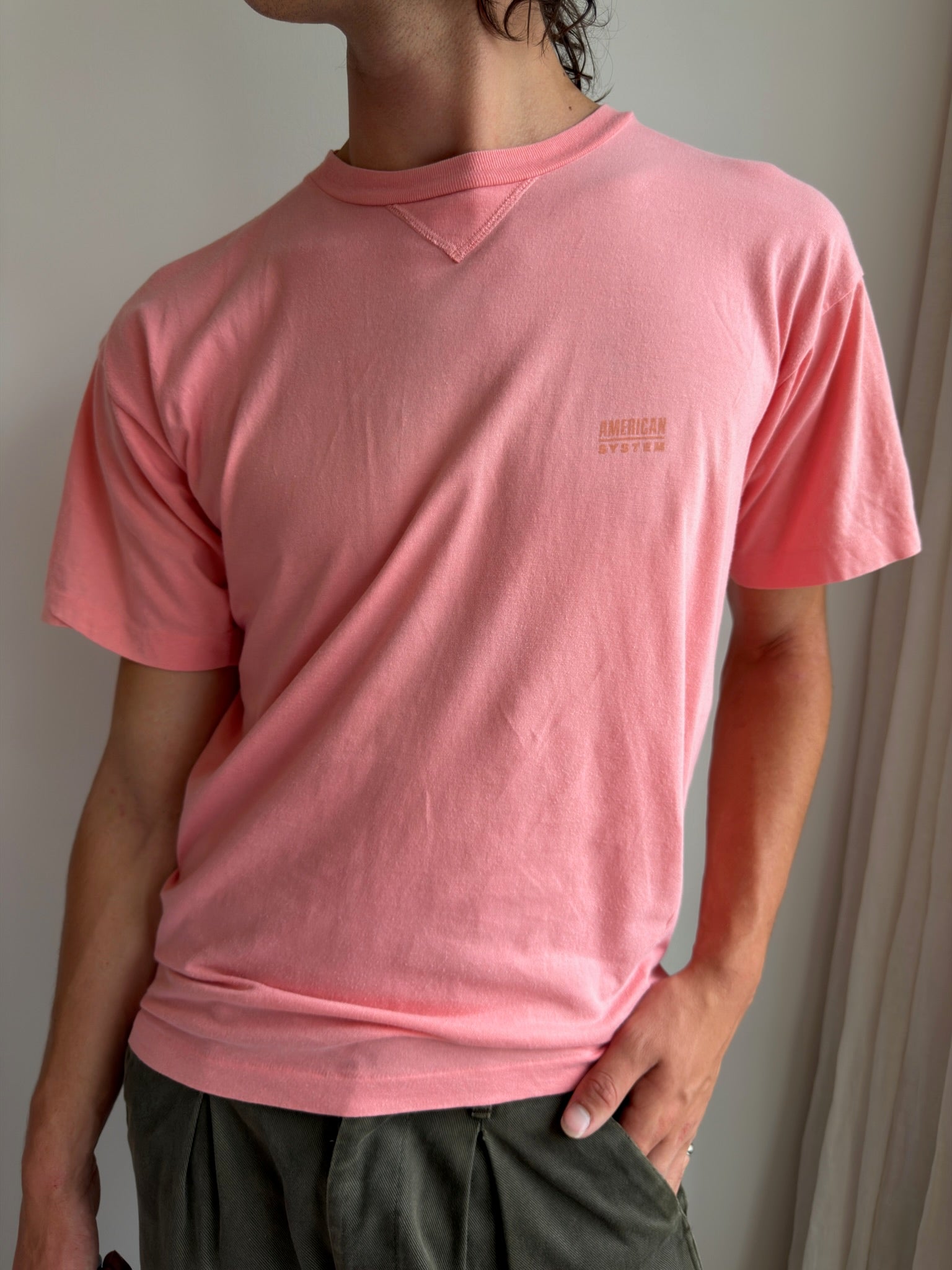 American System Tee - Pink