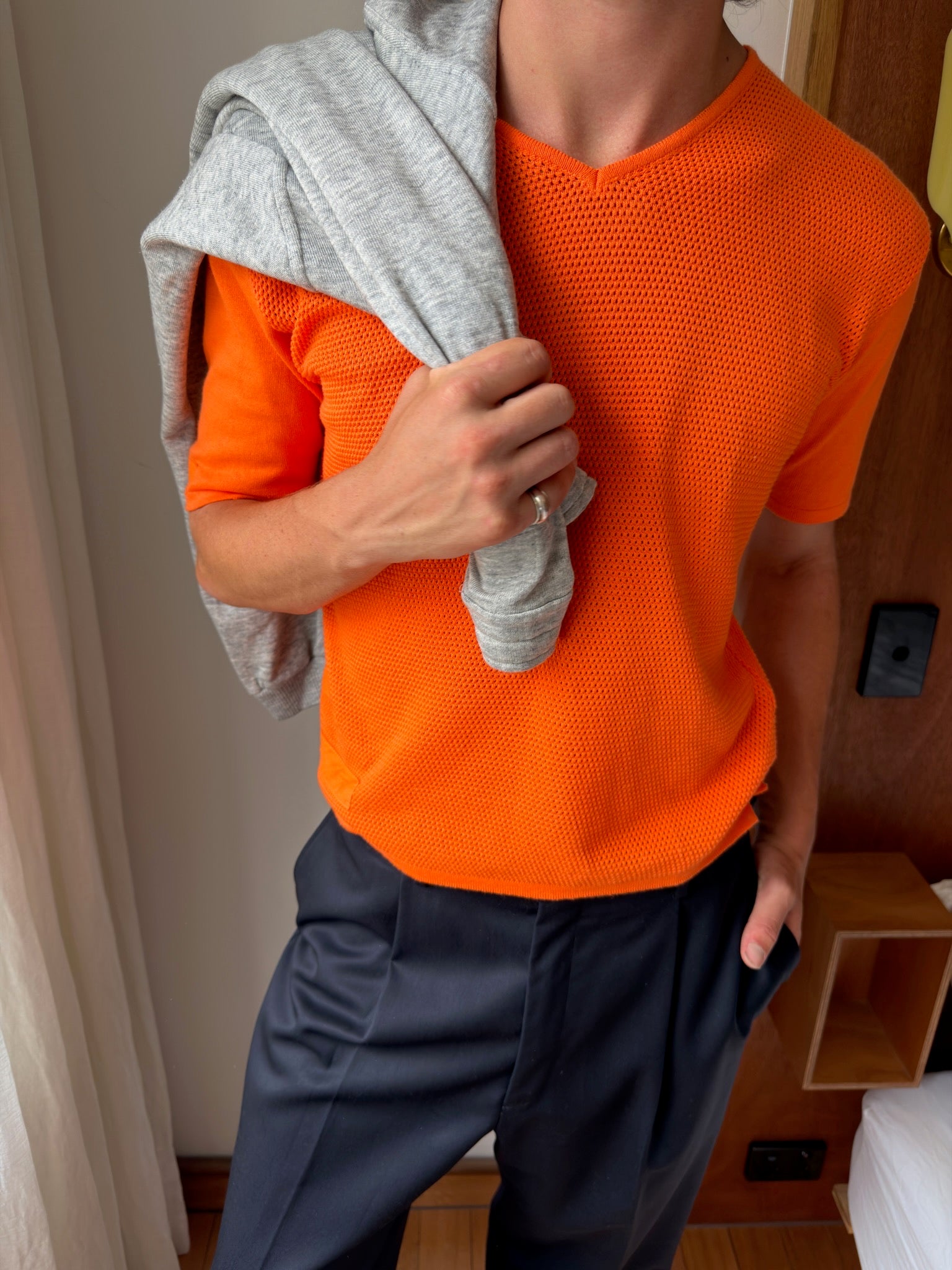Patma Knit Tee - Orange