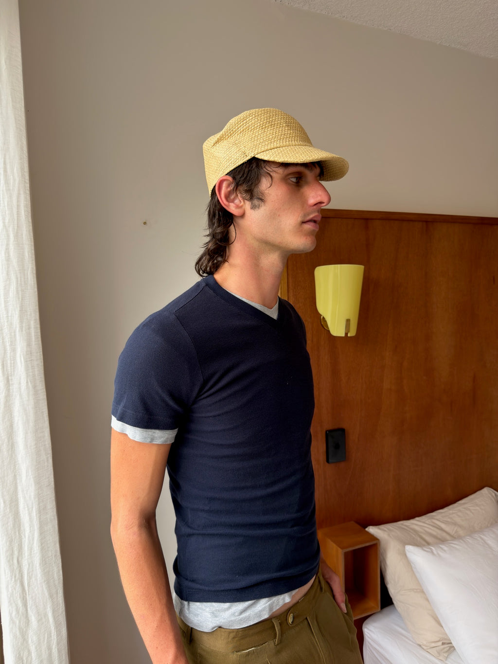 Barneys New York V-Neck Tee - Grey