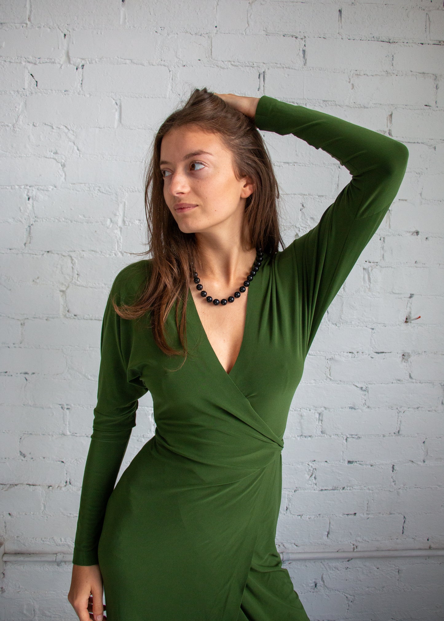 Norma Kamali Wrap Dress - Green