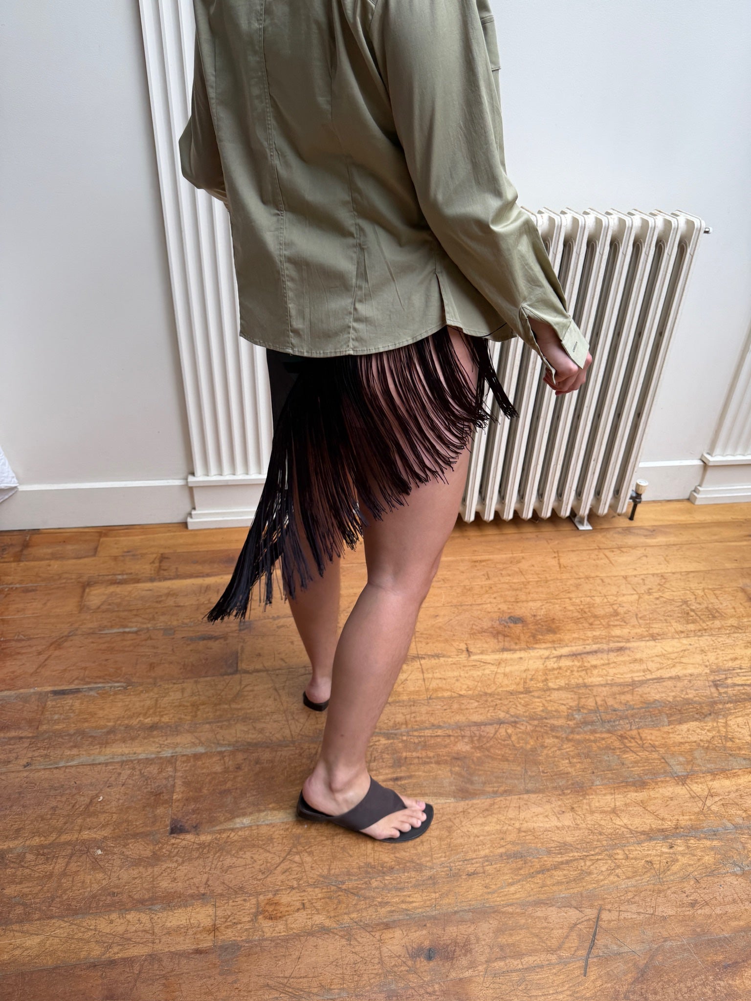 Namagni Mesh Flip Flops - Brown