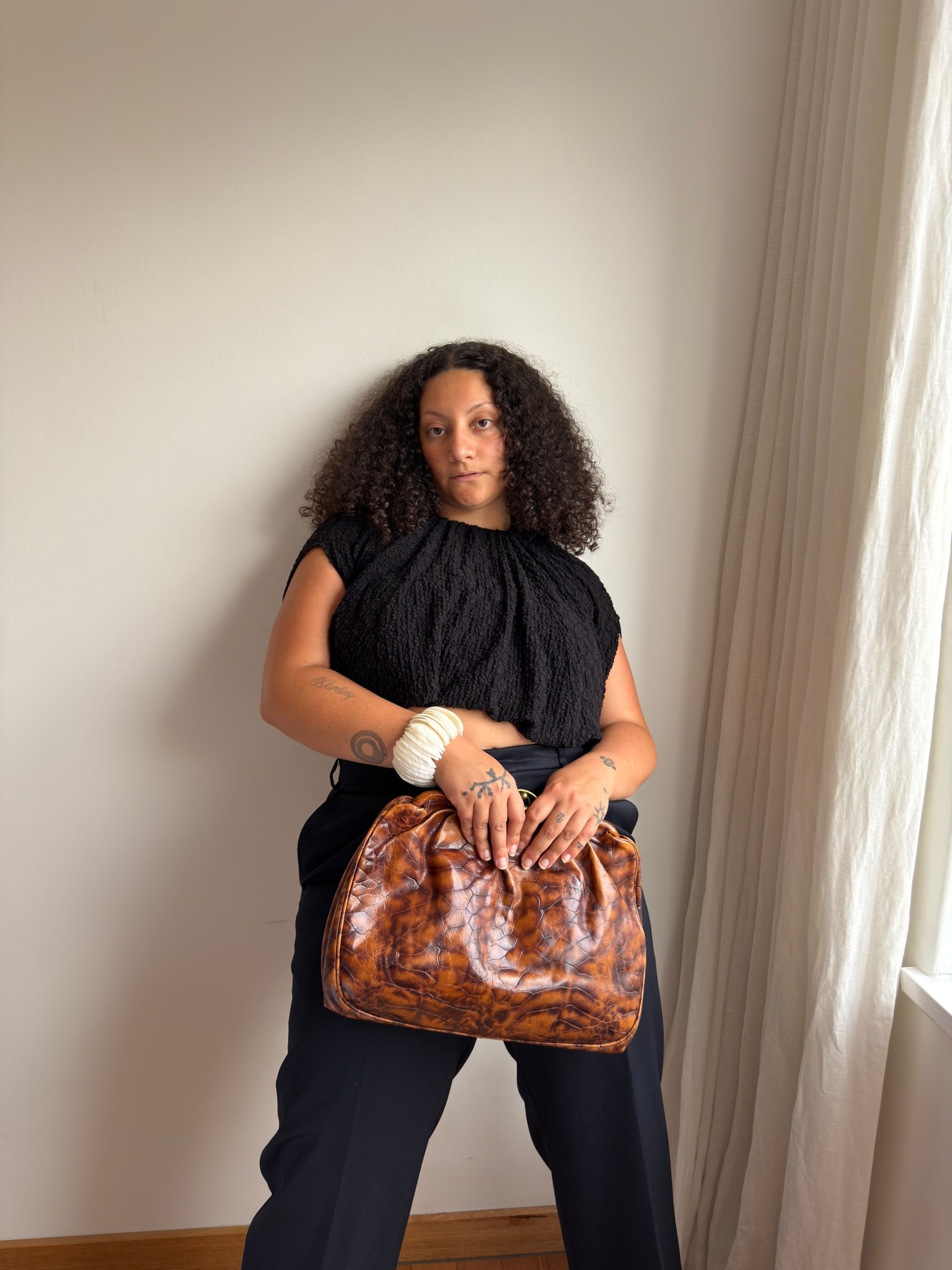 Luana XL Clutch - Brown