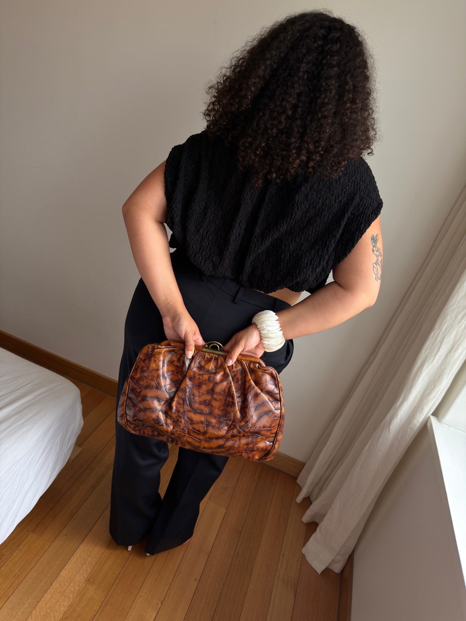 Luana XL Clutch - Brown