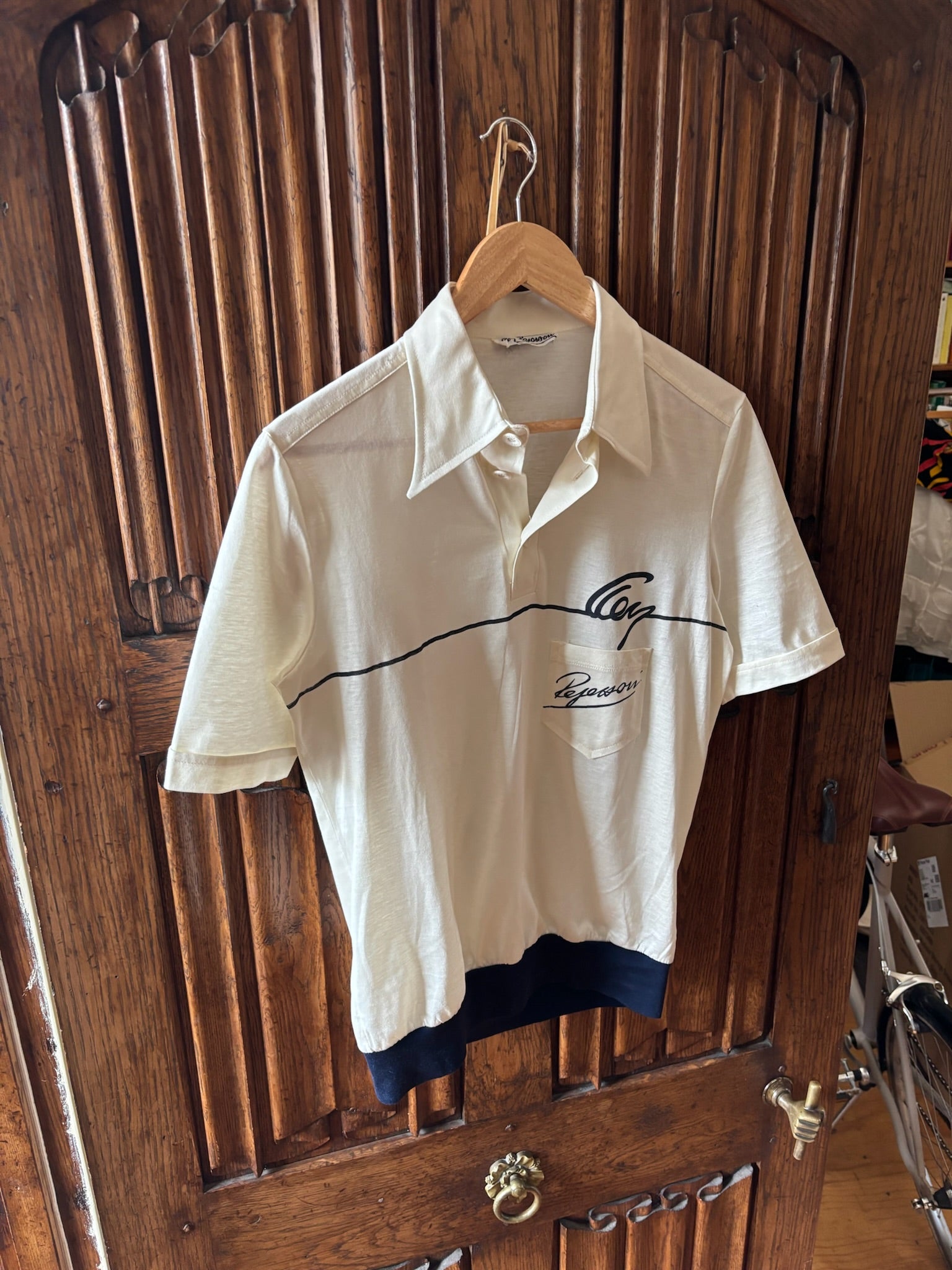 Clay Regazzoni Polo - Cream/Blue