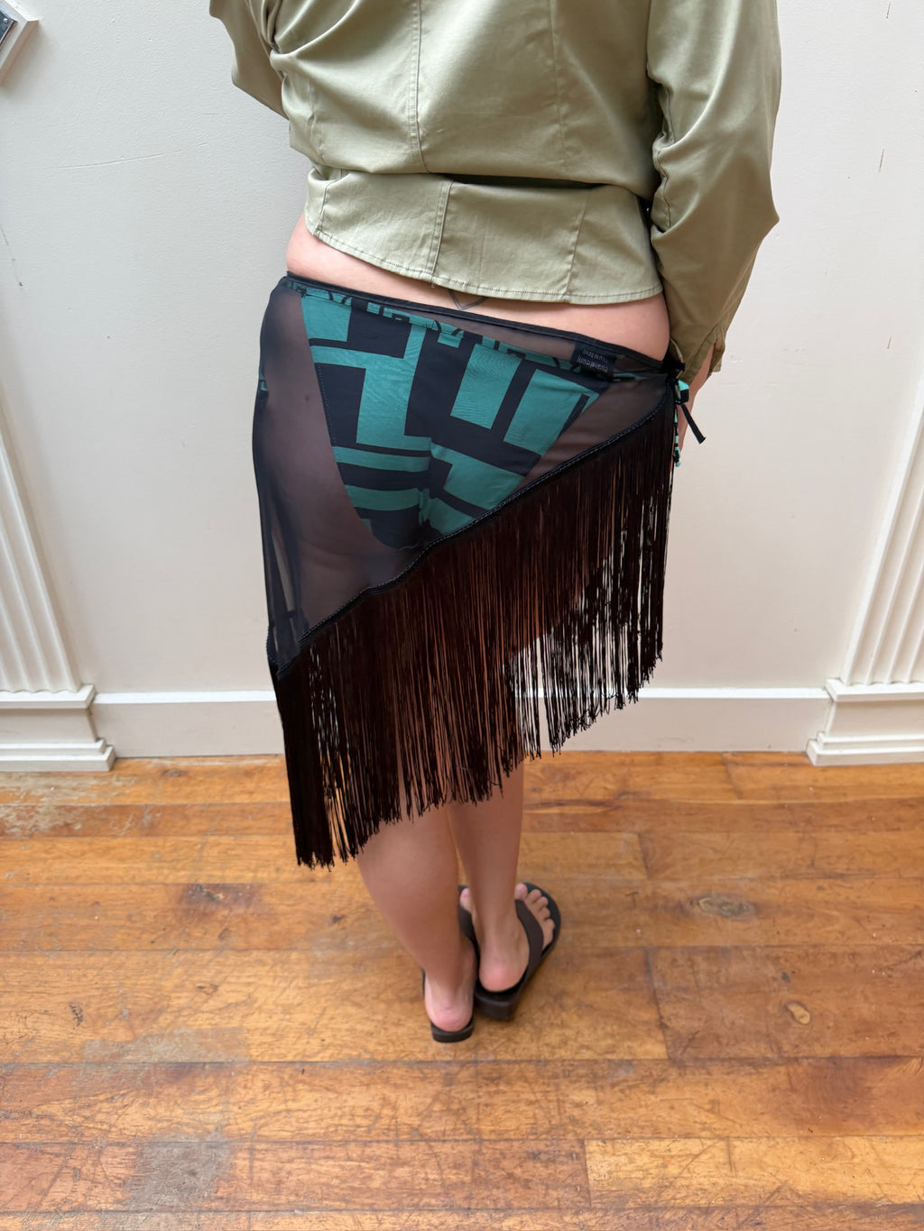 Luna Piena Tassel Scarf - Black