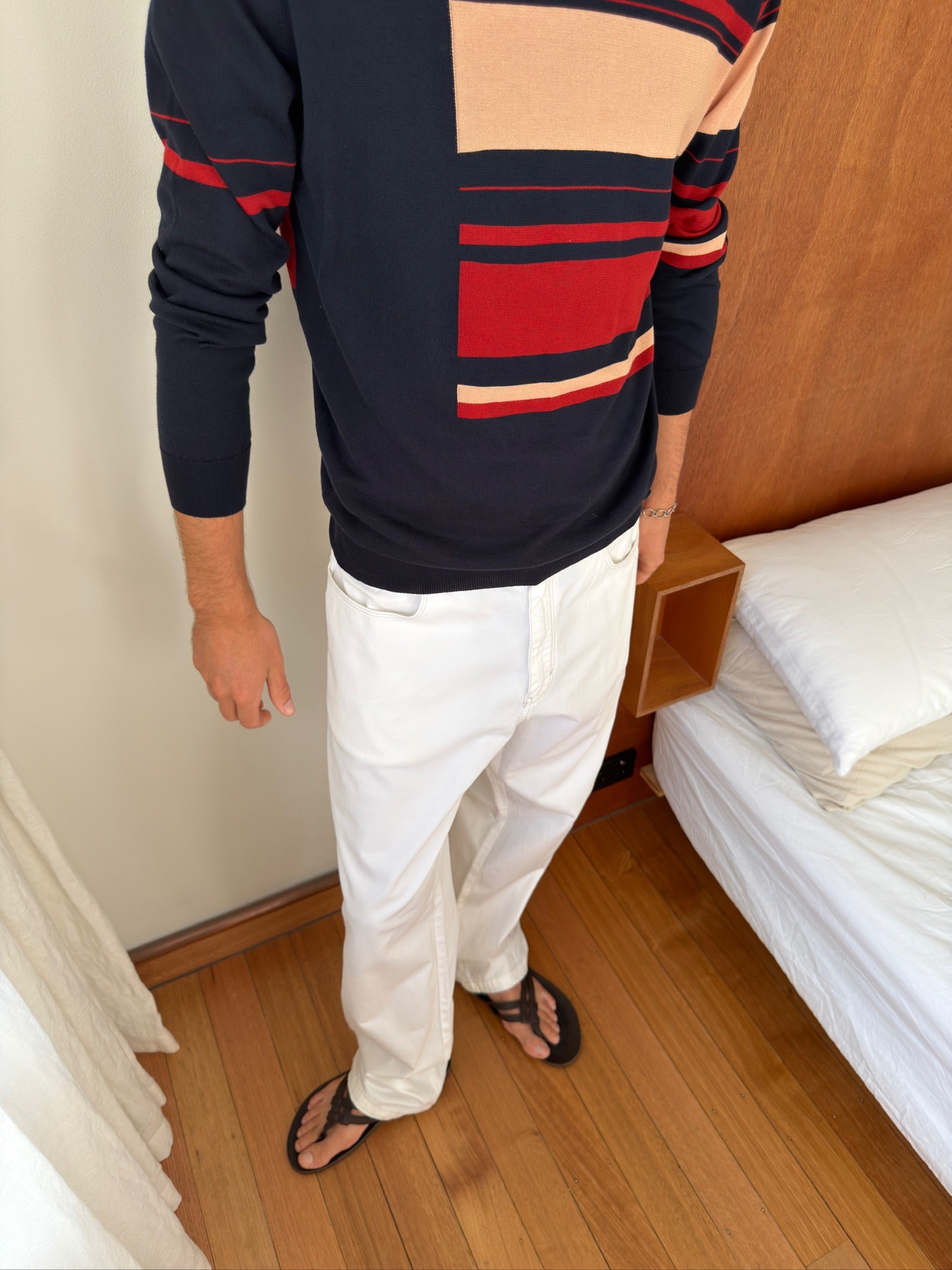 Trussardi Jeans 52/38 Lightweight Pants - White