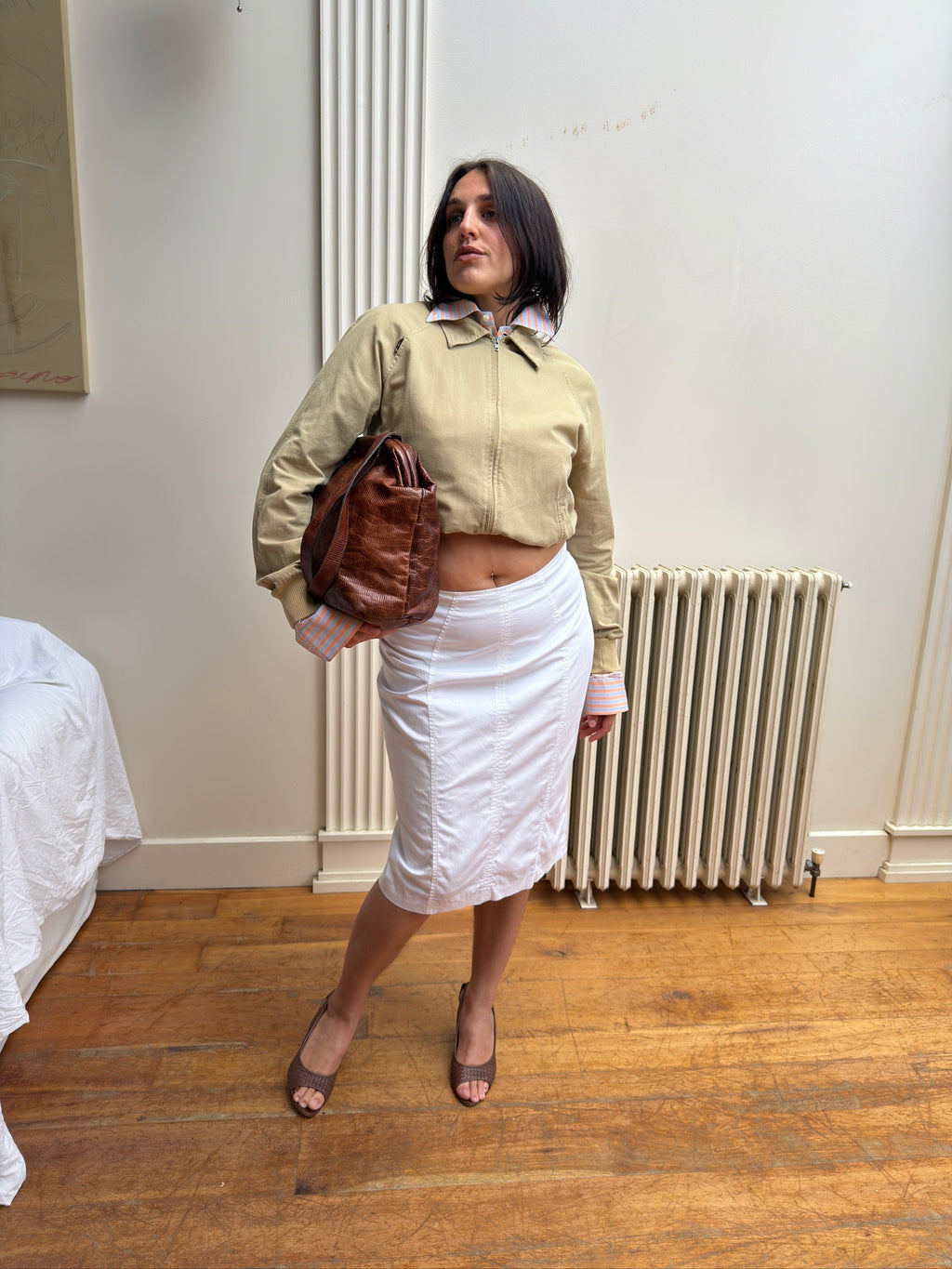 Bianca Buccheri Woven Wedges - Brown