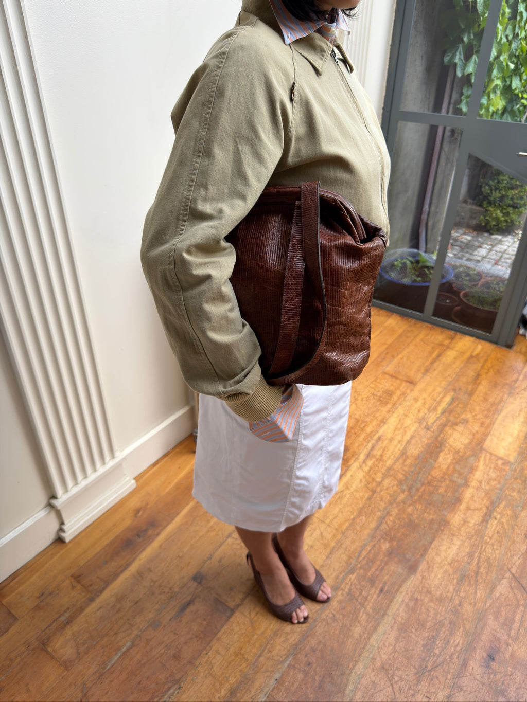 Bianca Buccheri Woven Wedges - Brown