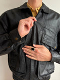 Signet Ring - Silver/Black