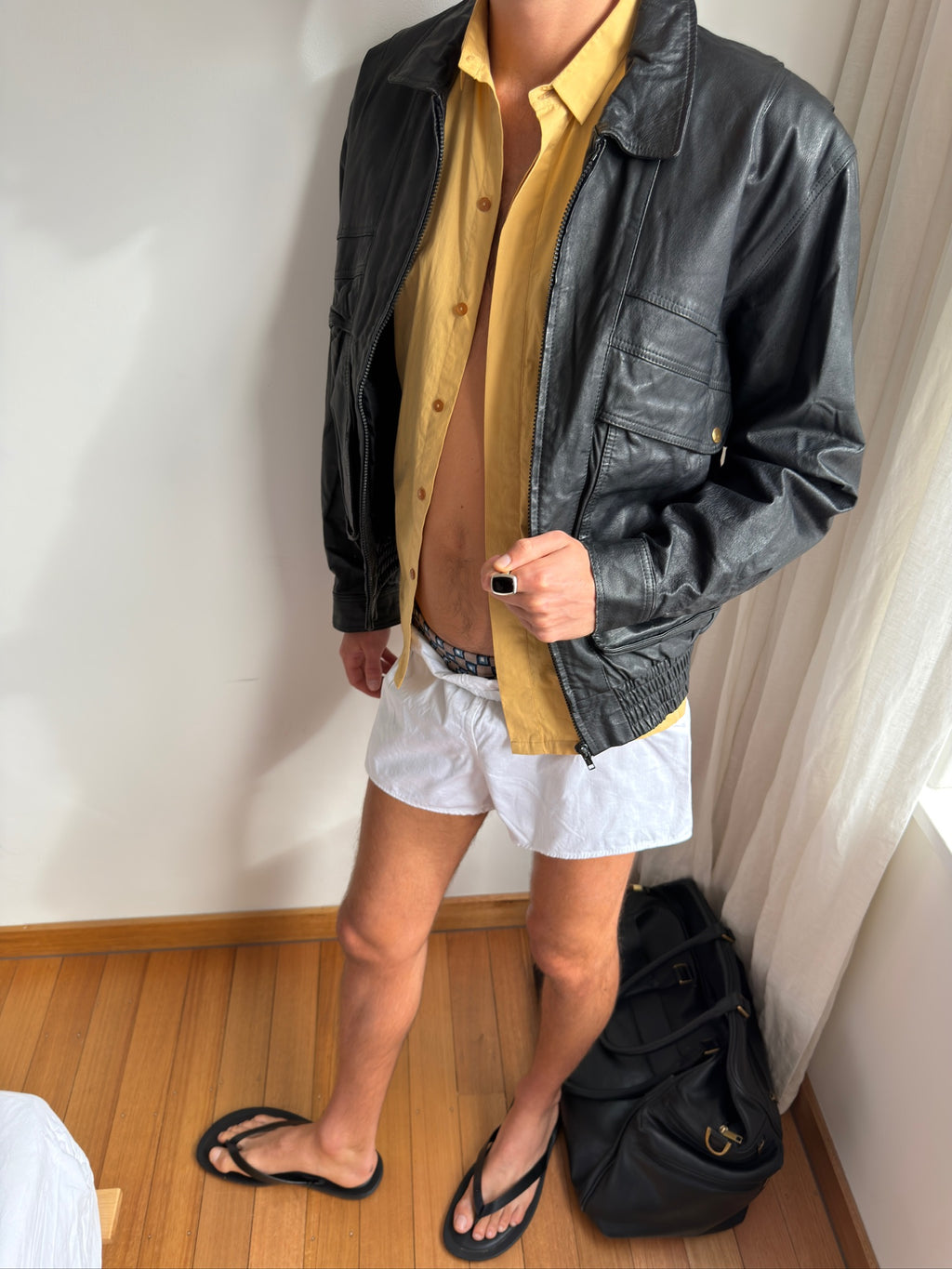 Saddlery Leather Jacket - Black