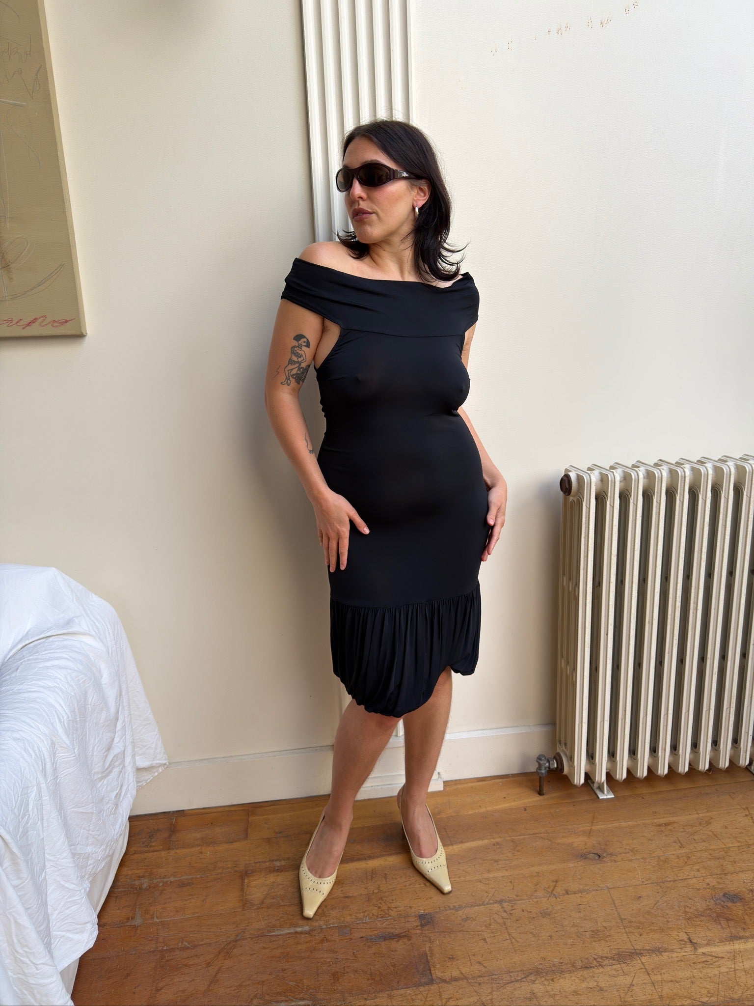 Liu Jo Off Shoulder Dress - Black