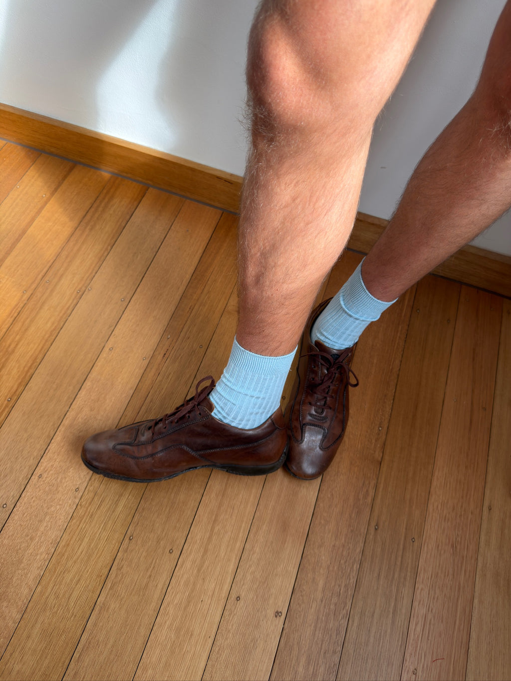 Brian Cress Leather Sneakers - Brown