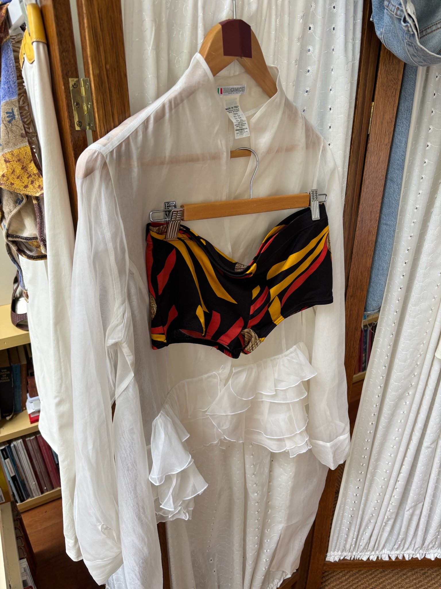 Mini Swim Shorts - Black/Yellow/Orange