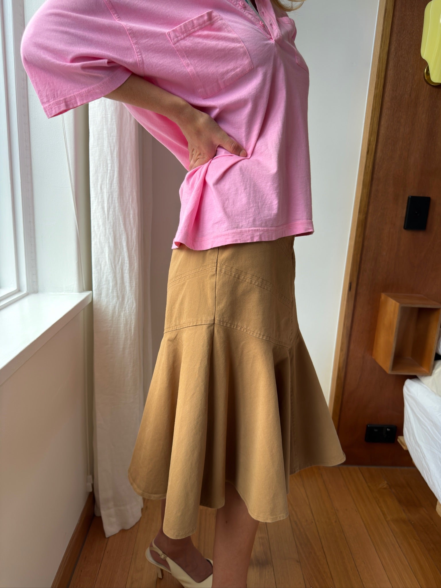 Ralph Lauren Fluted Skirt - Camel