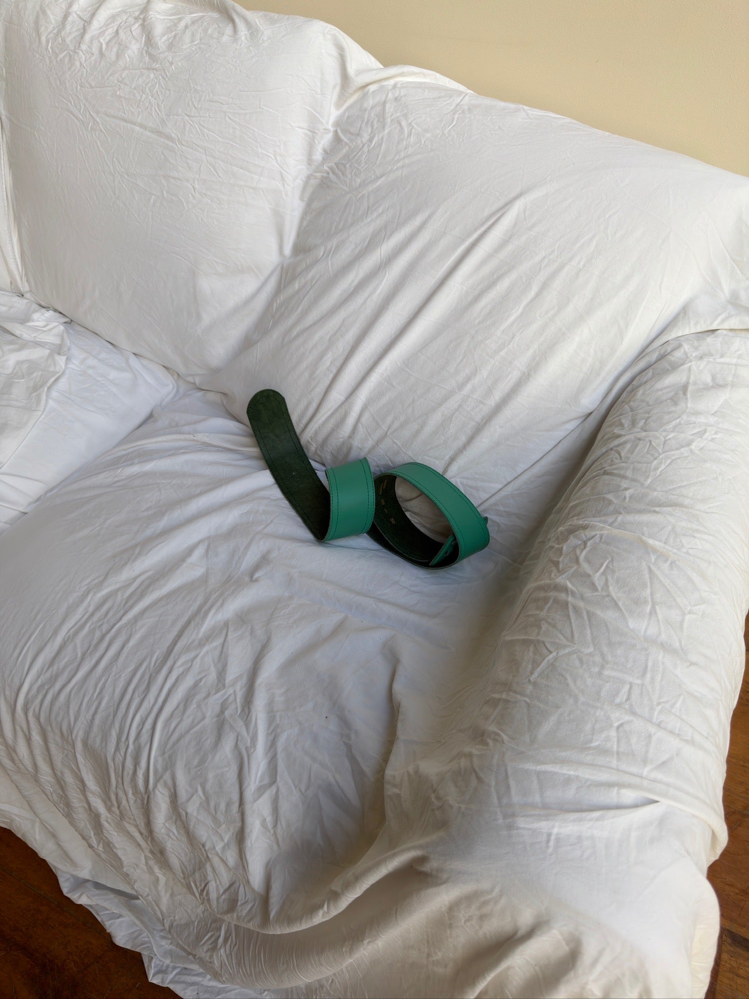 Vintage Chunky Waist Belt - Green