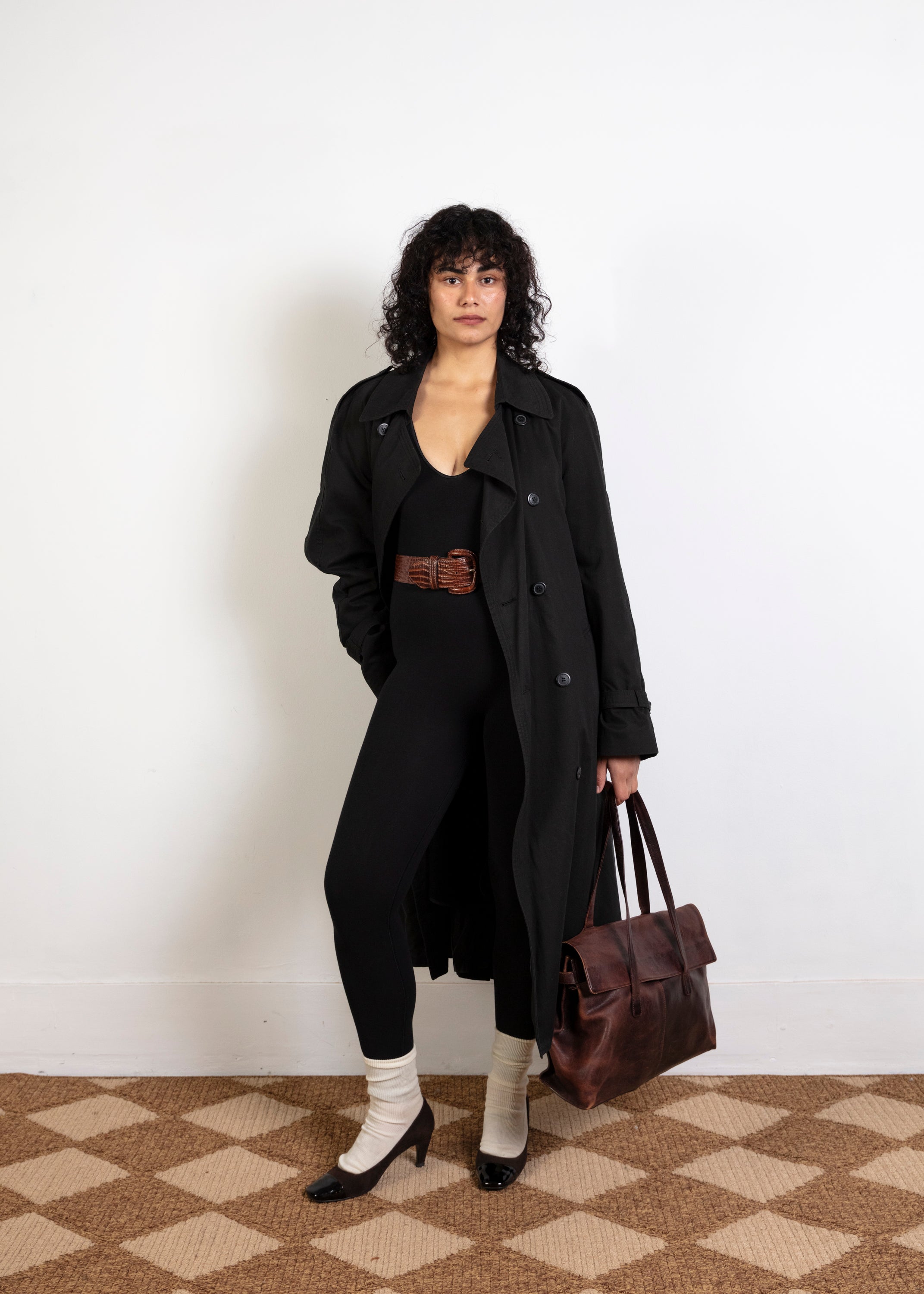 Anthony Squires Trench Coat - Black